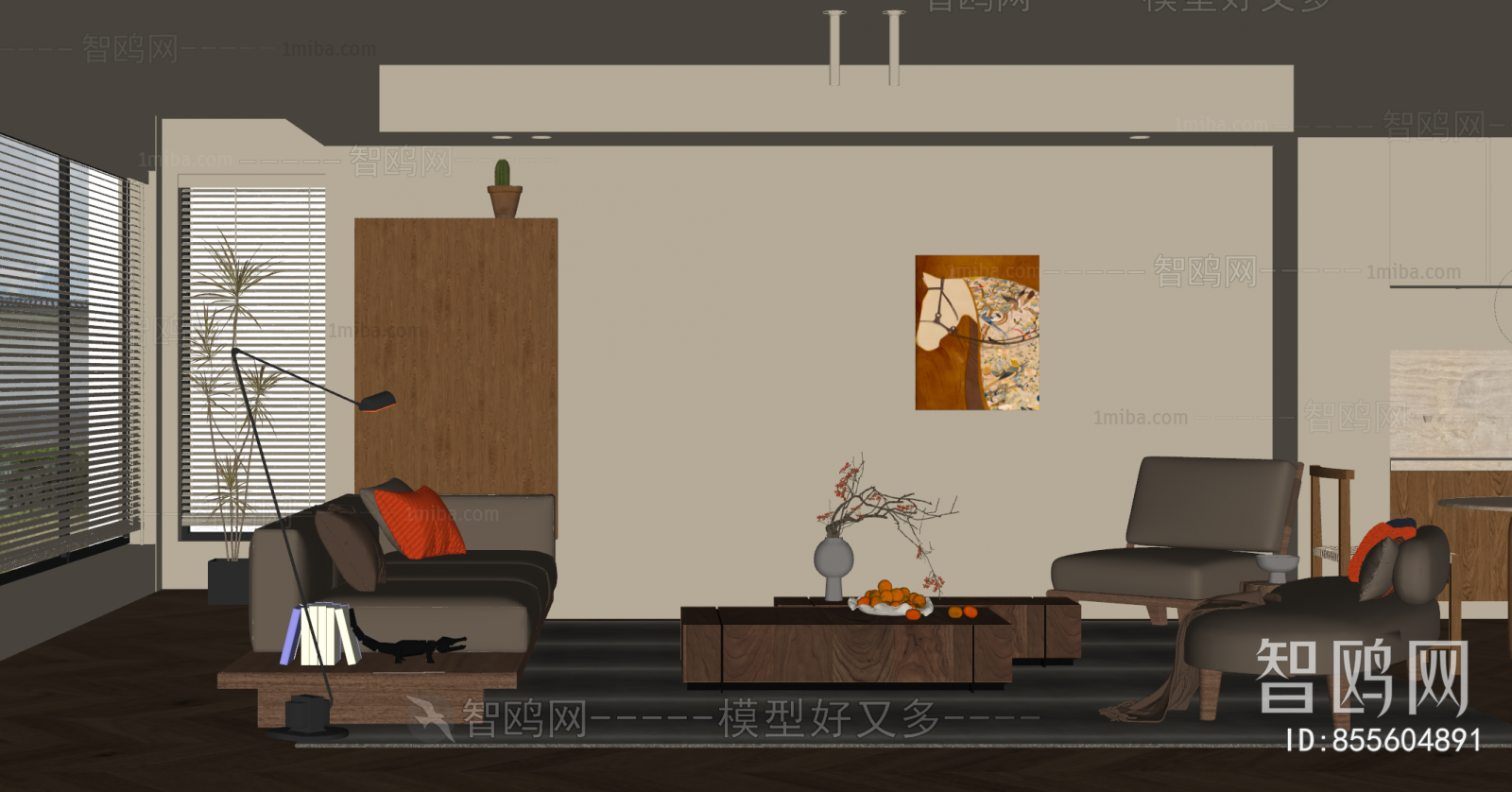 Wabi-sabi Style A Living Room