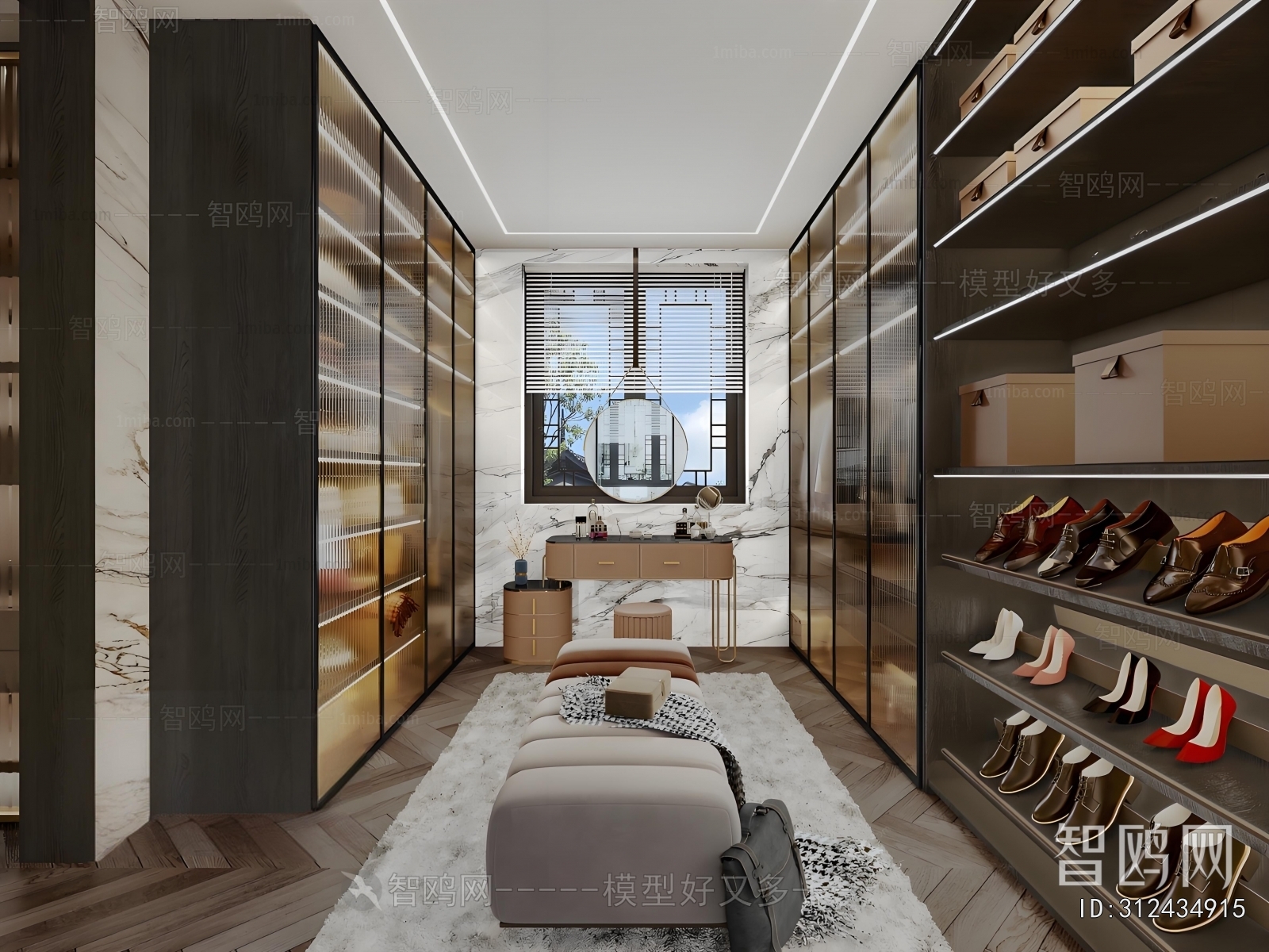 Modern Clothes Storage Area