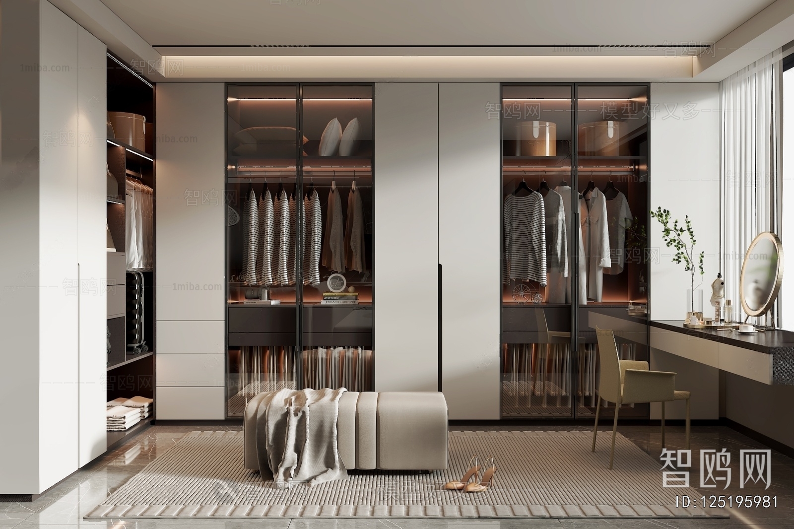 Modern Clothes Storage Area