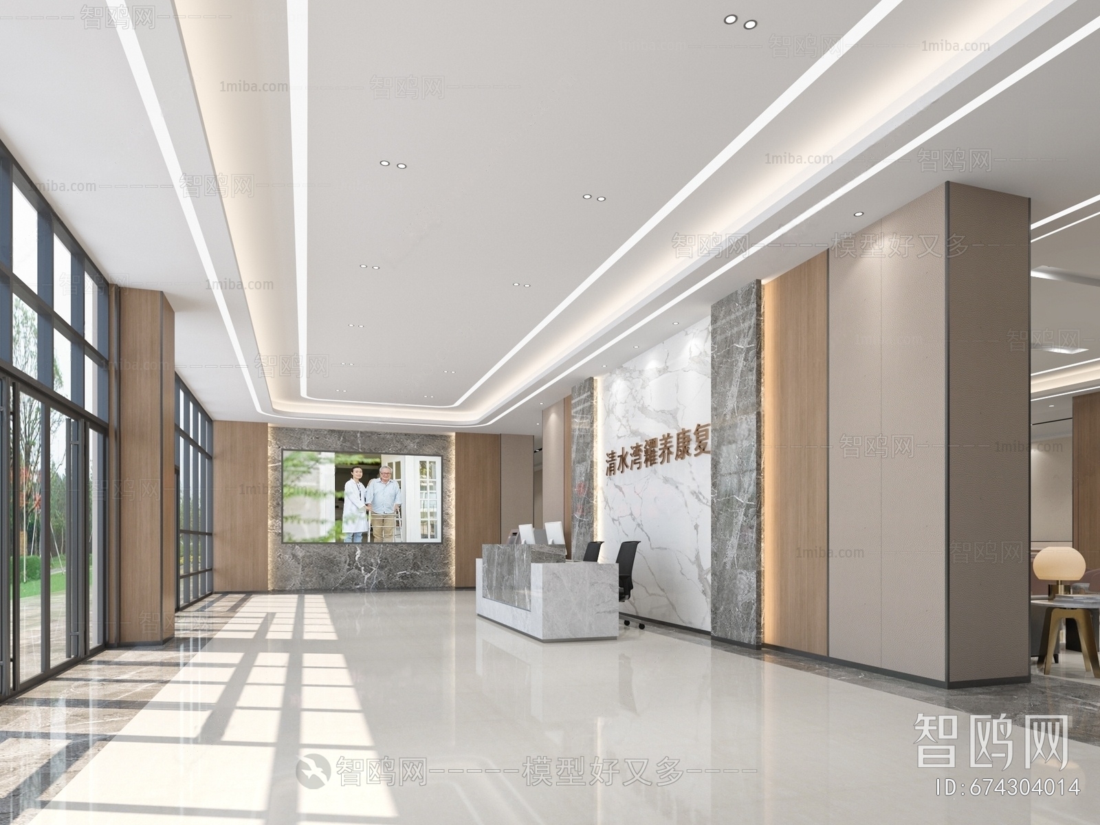 Modern Hospital Hall