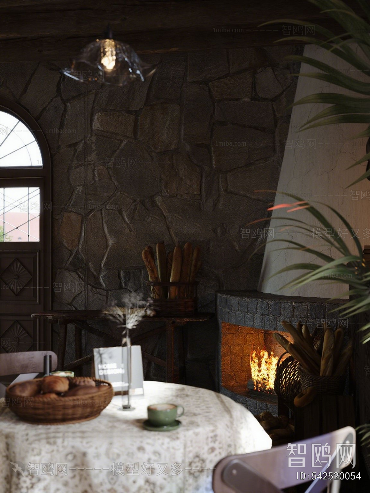 Retro Style Idyllic Style Restaurant