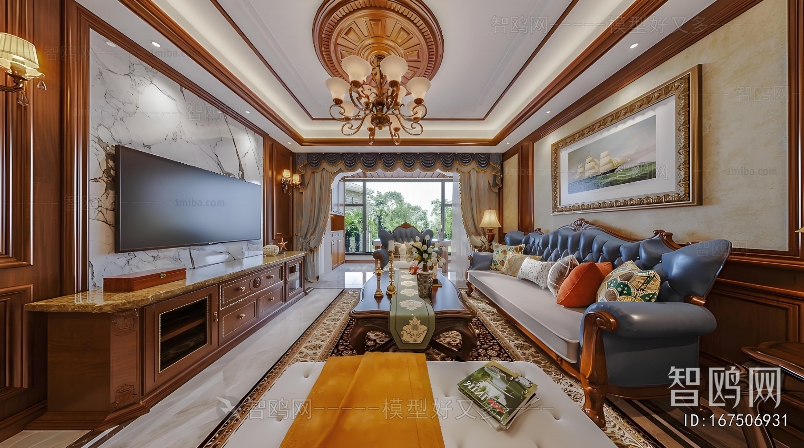 American Style A Living Room