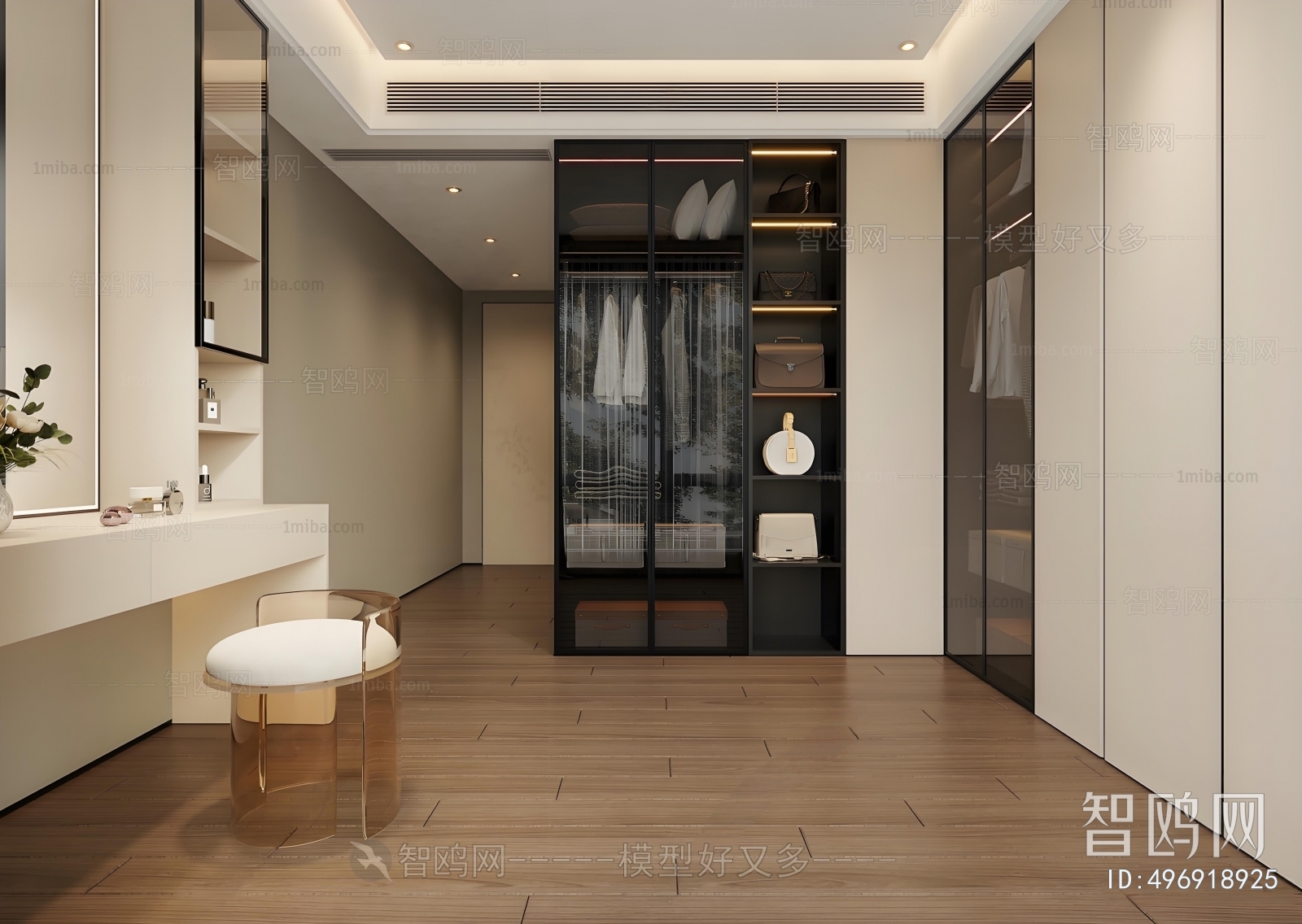 Modern Clothes Storage Area