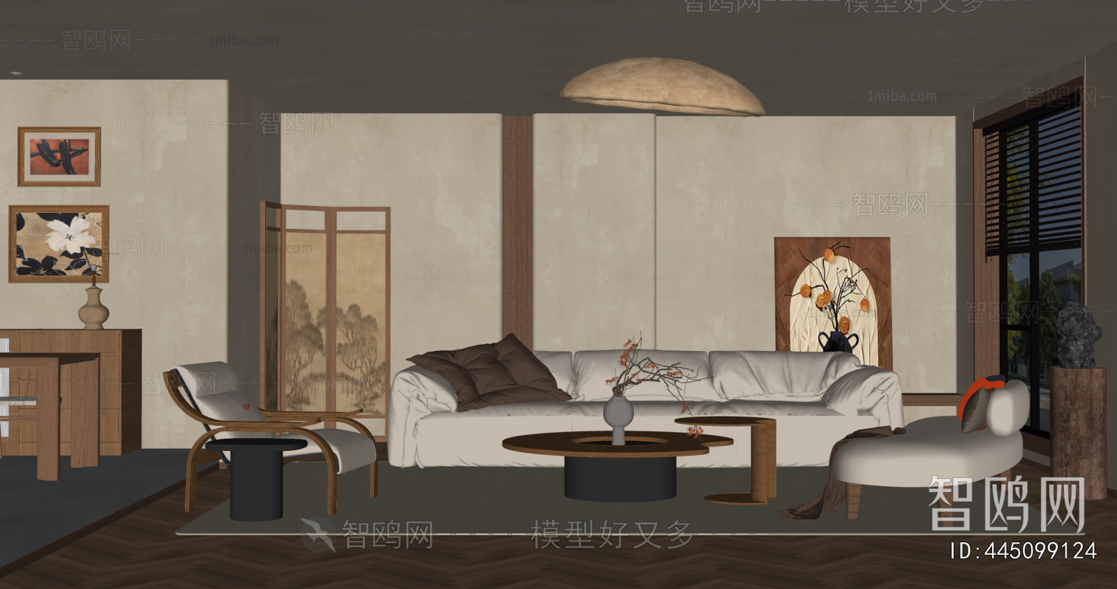 Wabi-sabi Style A Living Room