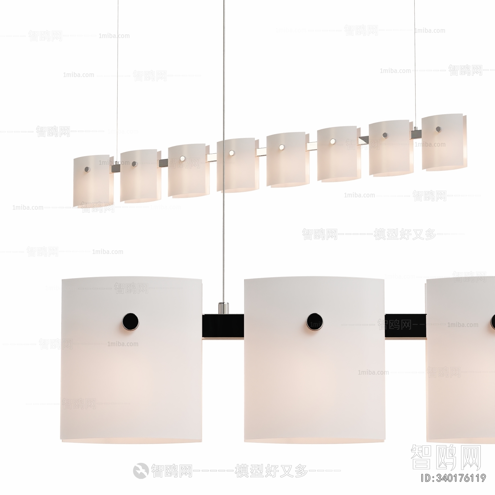 Modern Long Chandelier