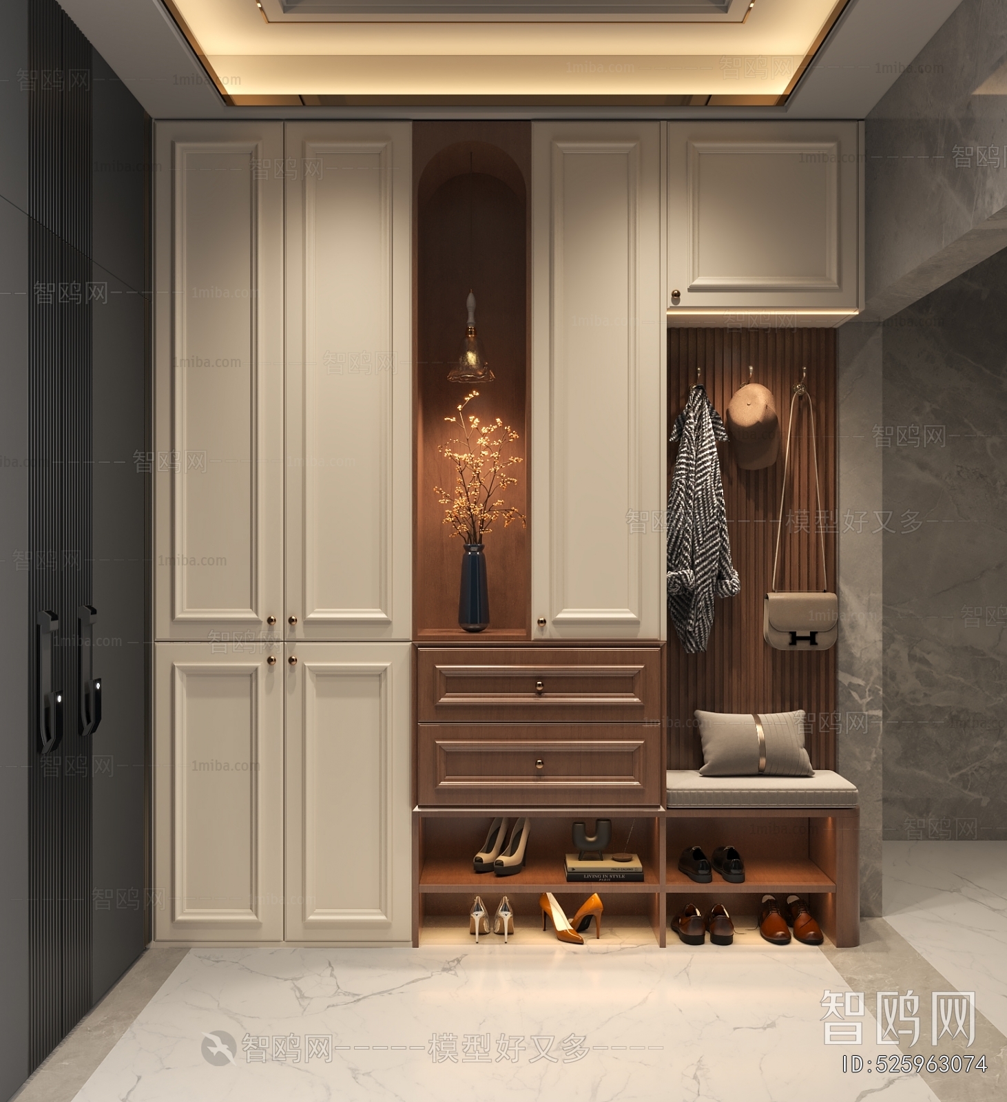 French Style Shoe Cabinet