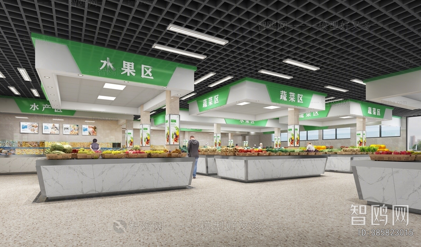 Modern Shopping Malls And Supermarkets