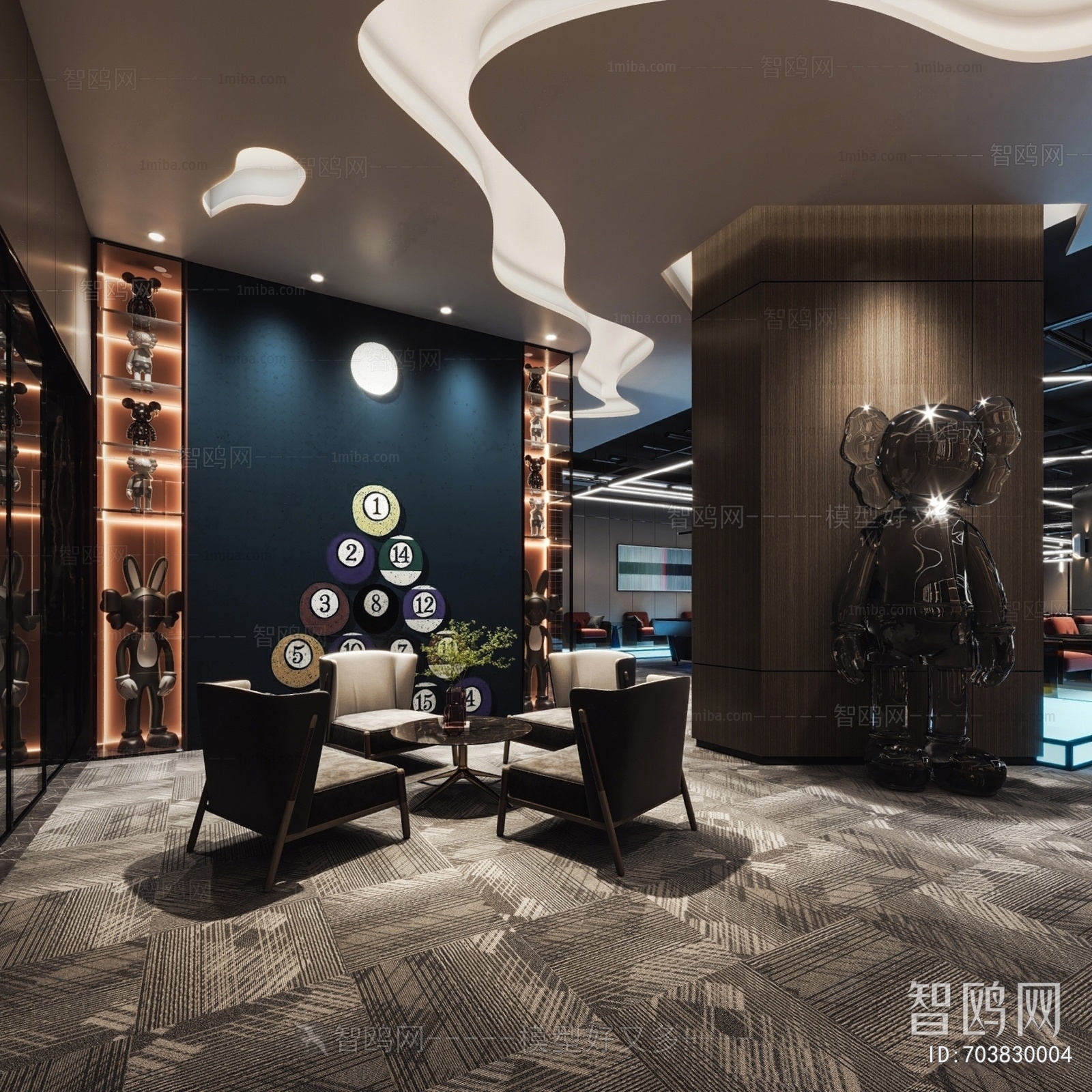 Modern Billiard Room