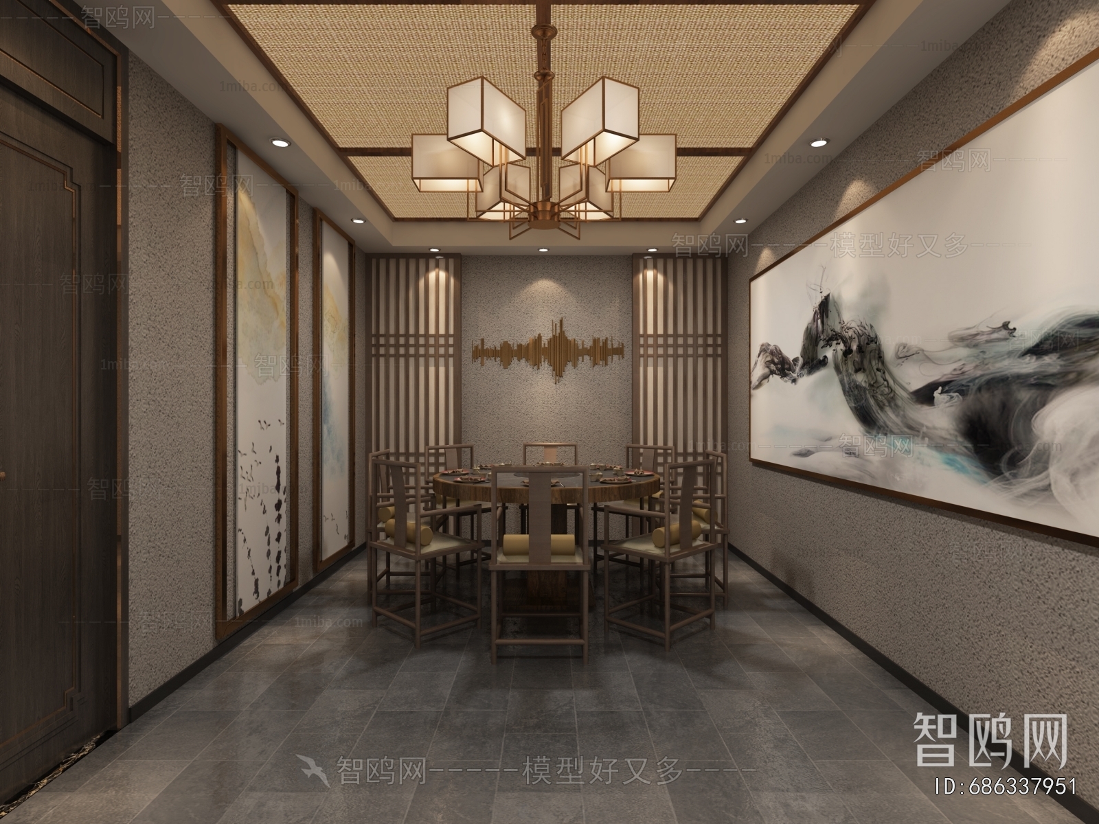 New Chinese Style Chess And Card Room