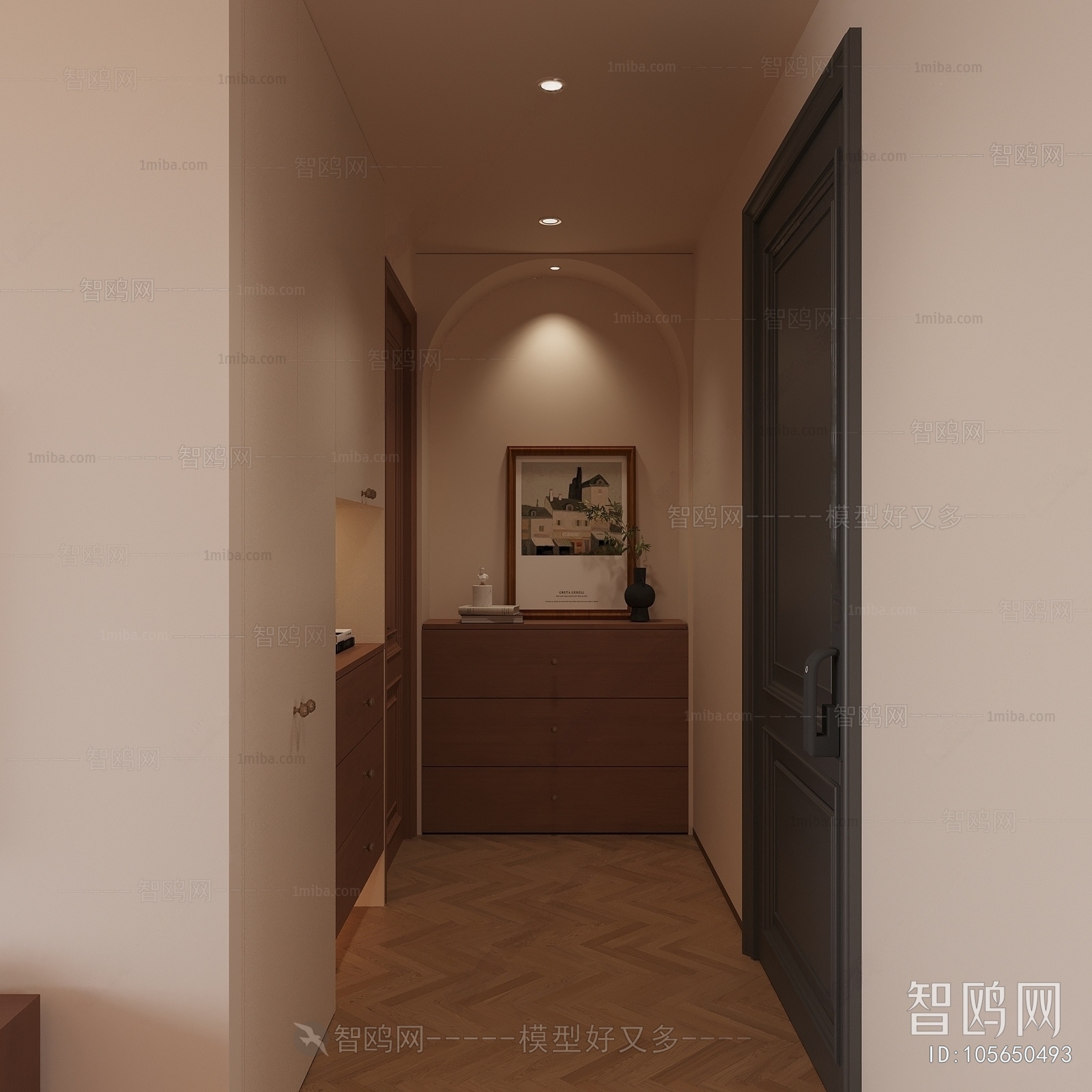 French Style Hallway