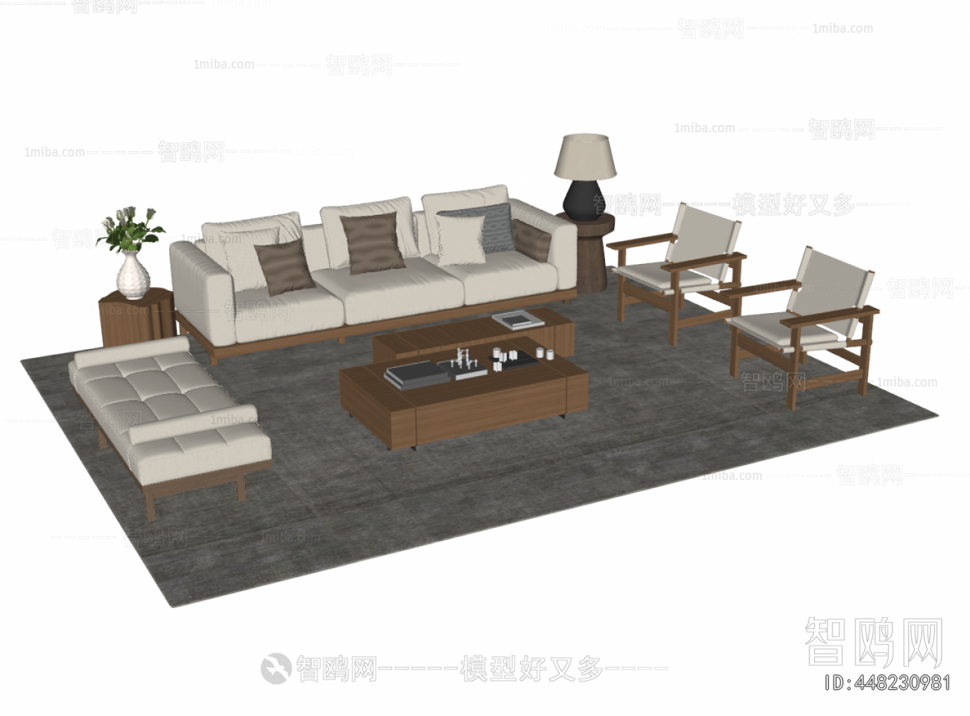 New Chinese Style Sofa Combination