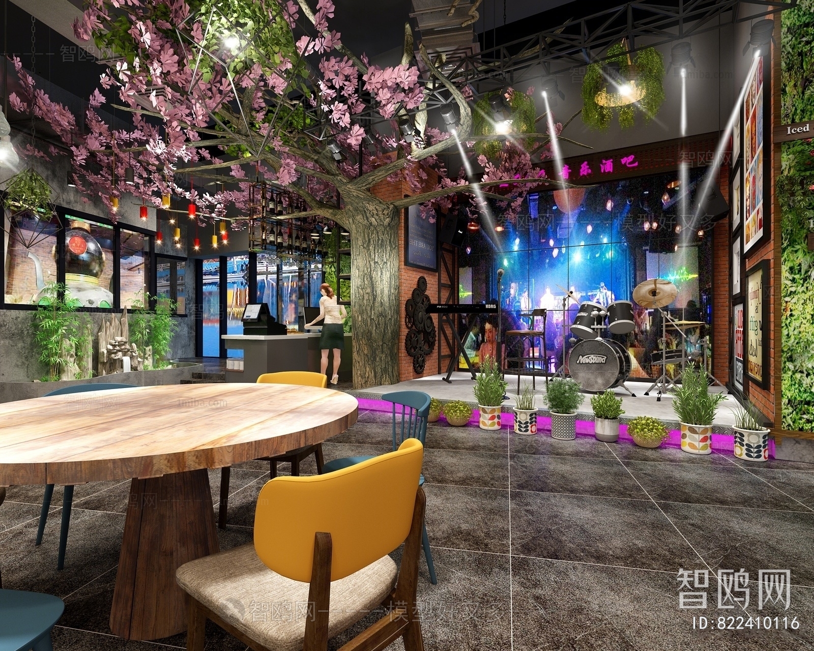 Industrial Style Music Restaurant