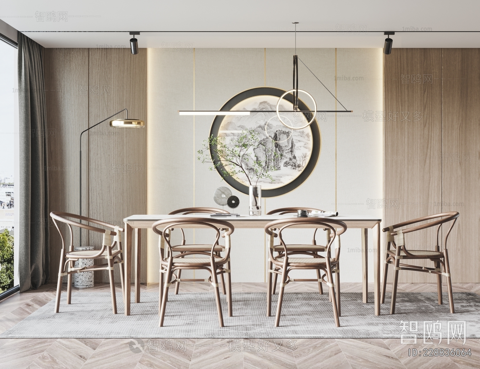 New Chinese Style Dining Table And Chairs