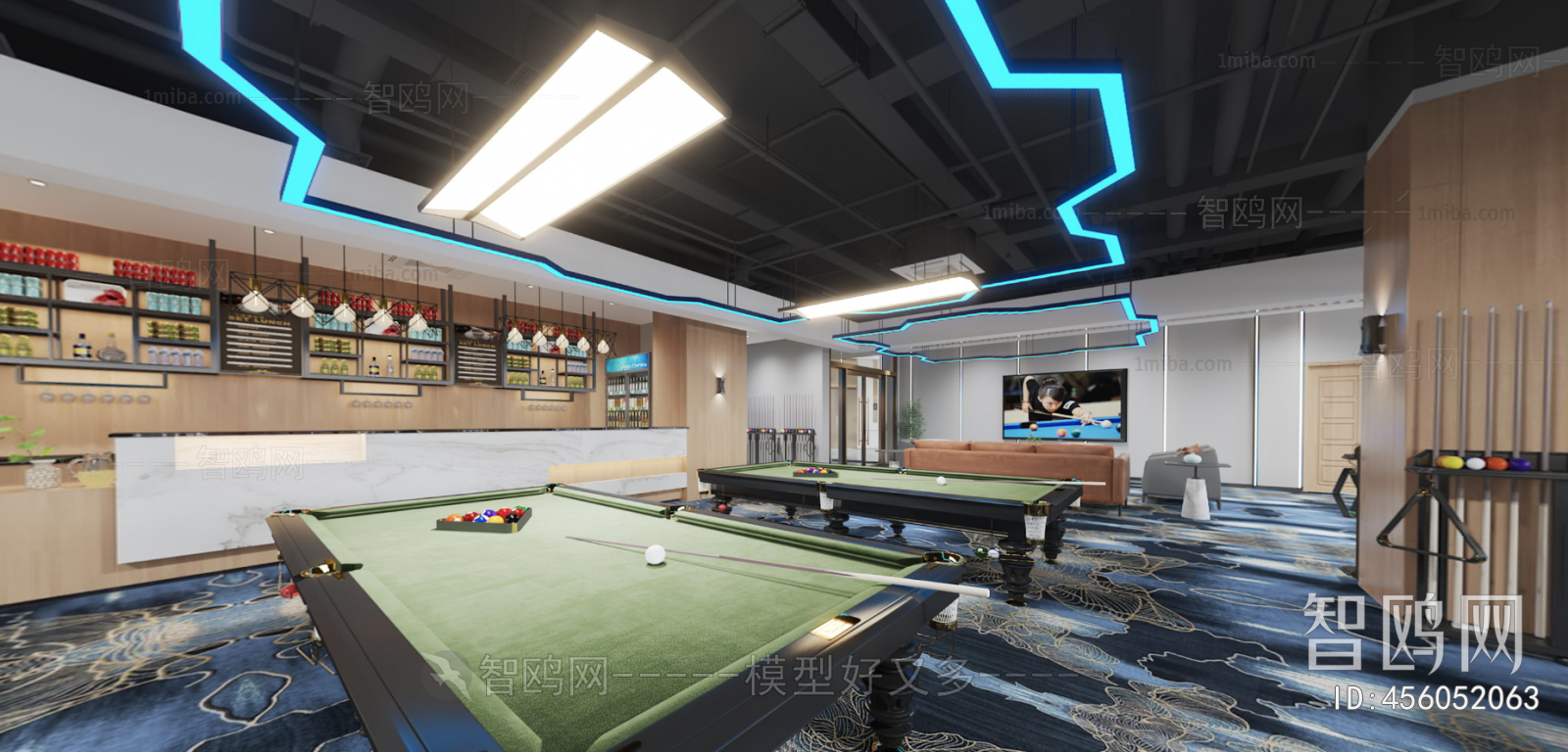 Modern Billiard Room