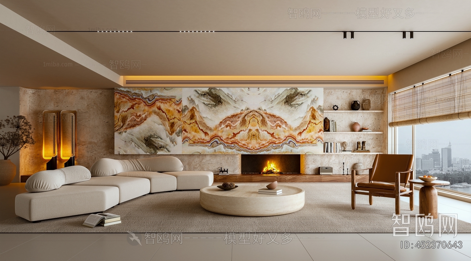 Wabi-sabi Style A Living Room