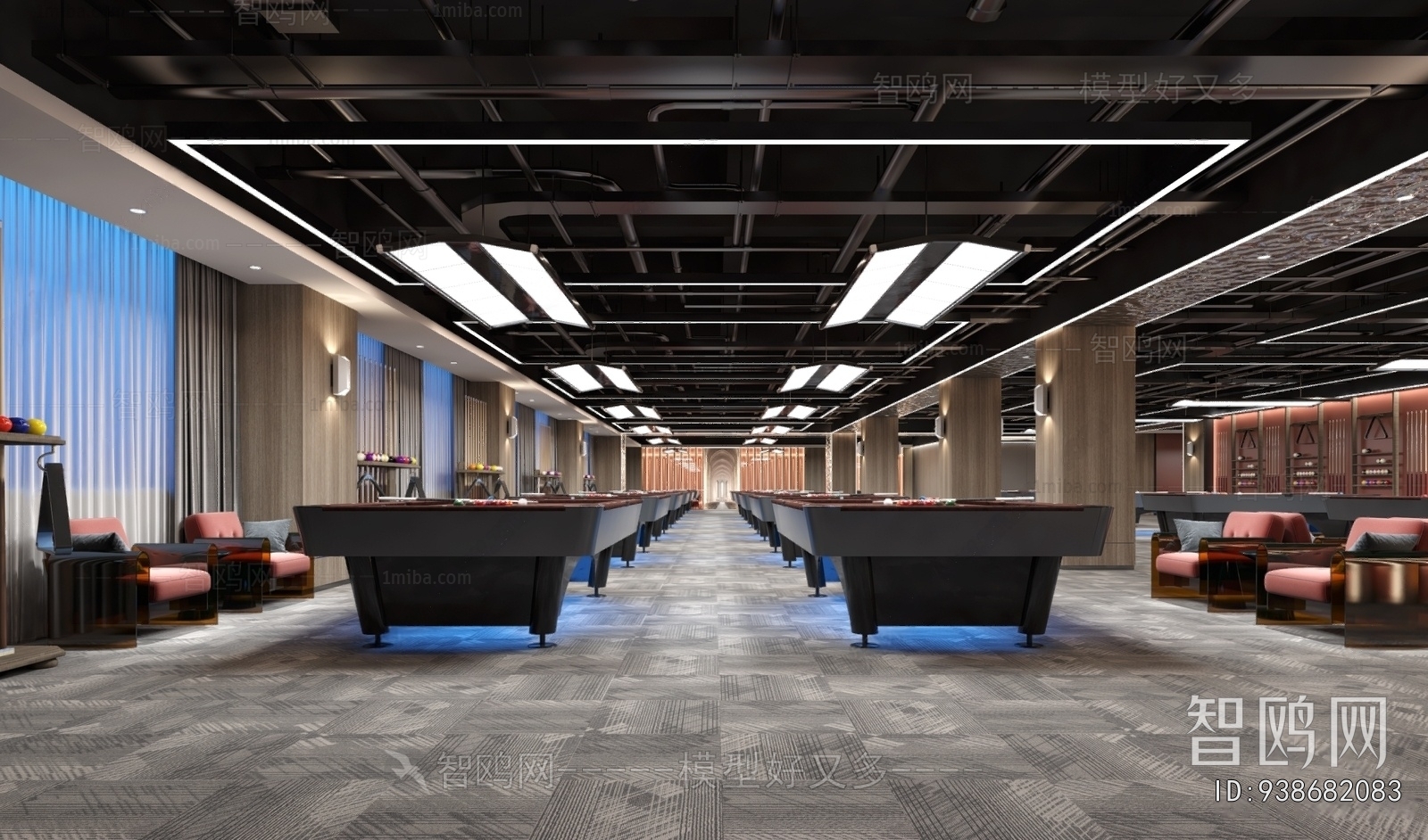 Modern Billiard Room