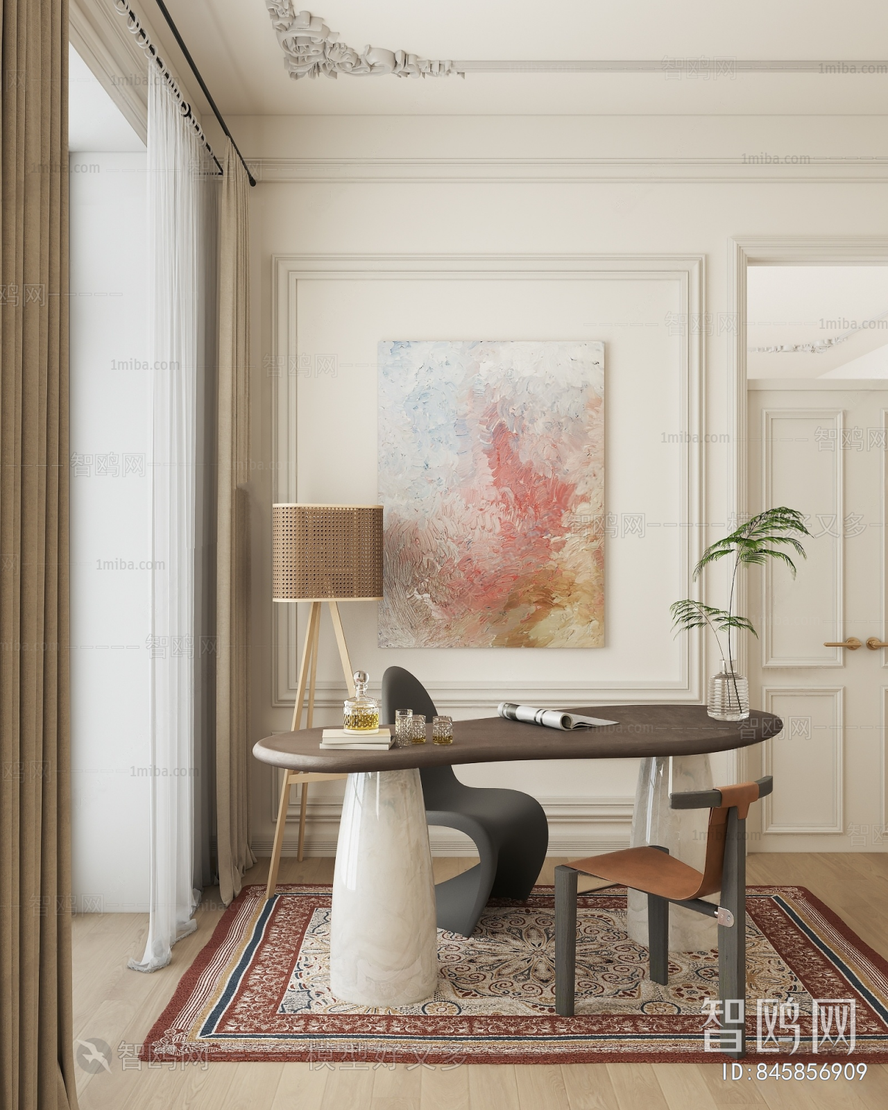 French Style Study Space