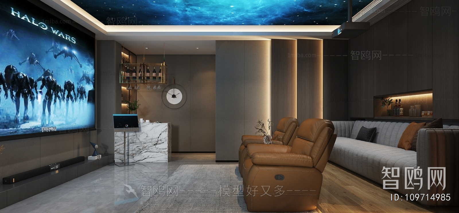 Modern Audiovisual Room