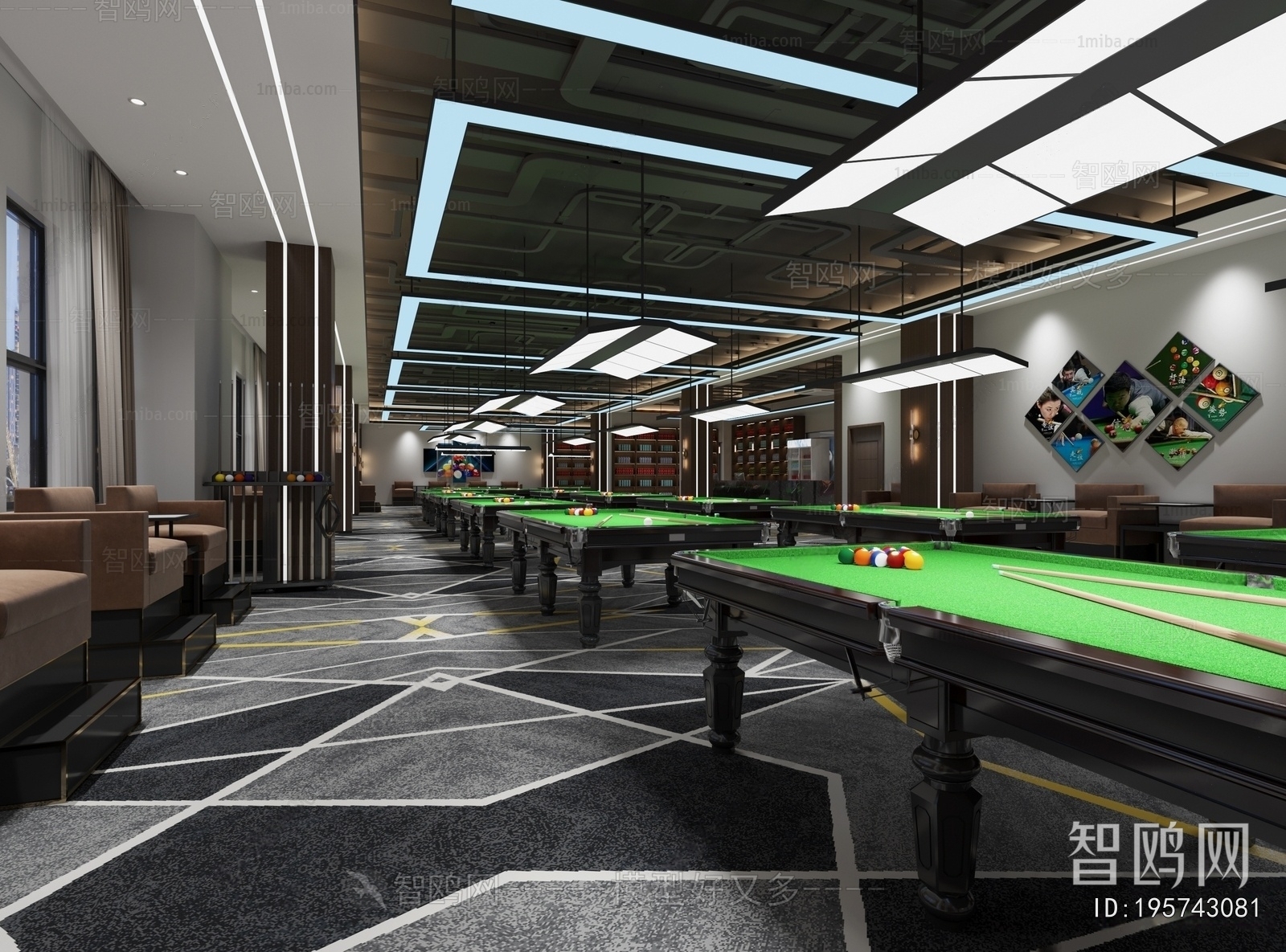 Modern Billiard Room