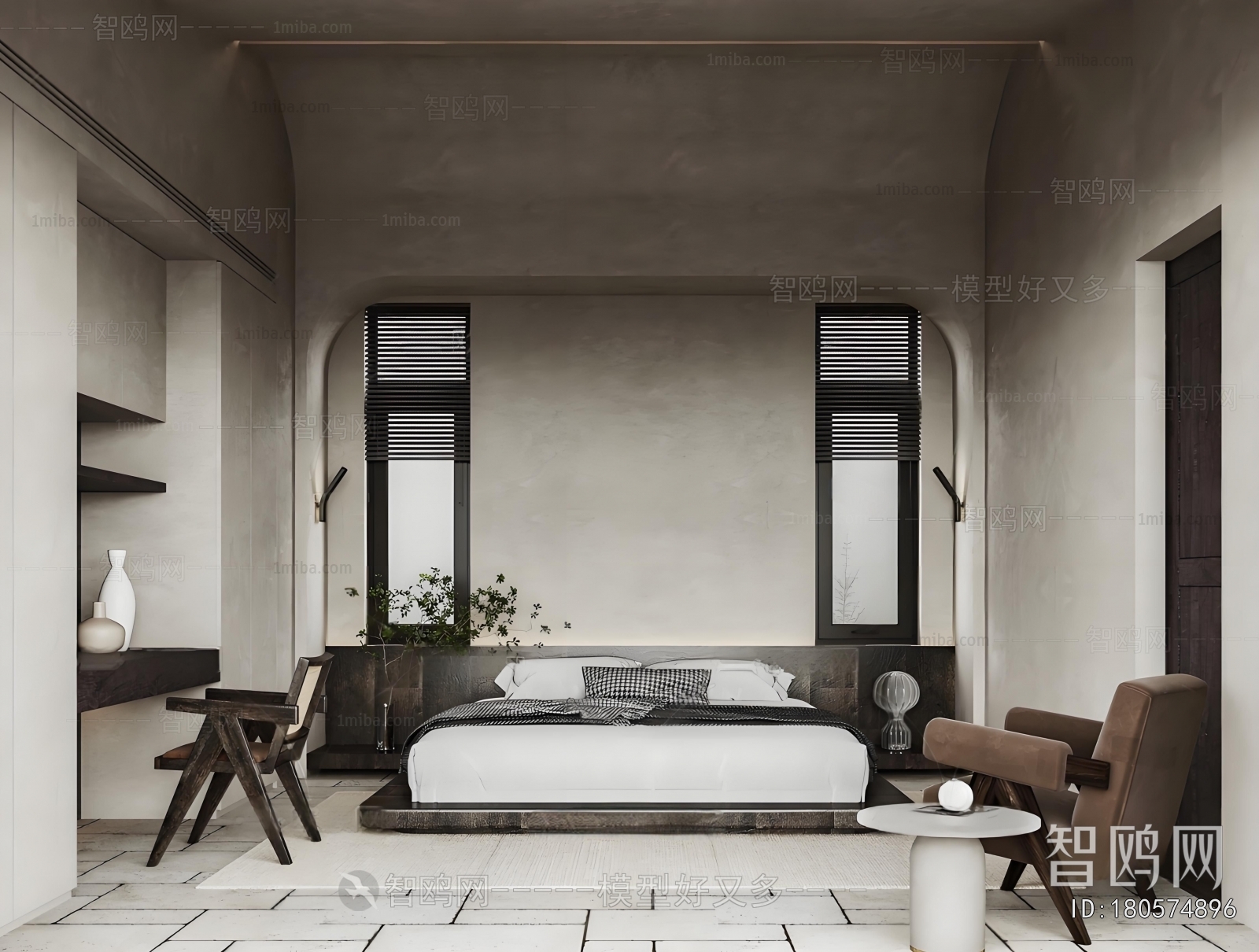 Wabi-sabi Style Bedroom