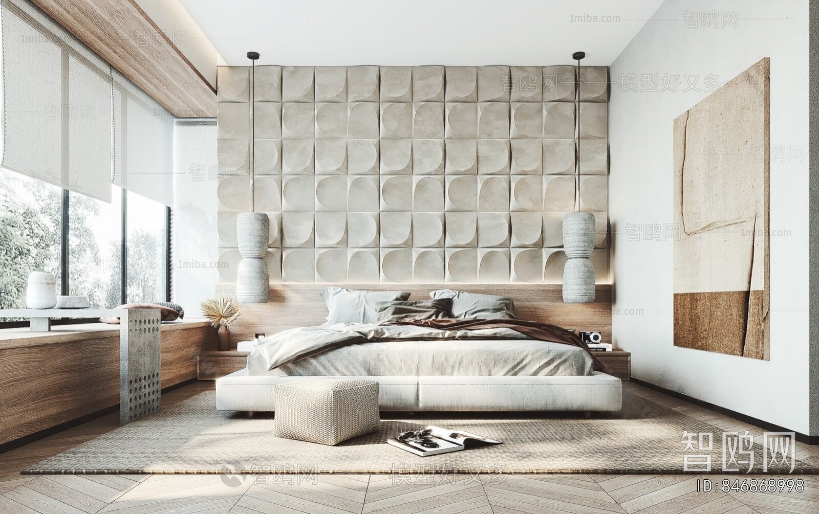 Wabi-sabi Style Bedroom