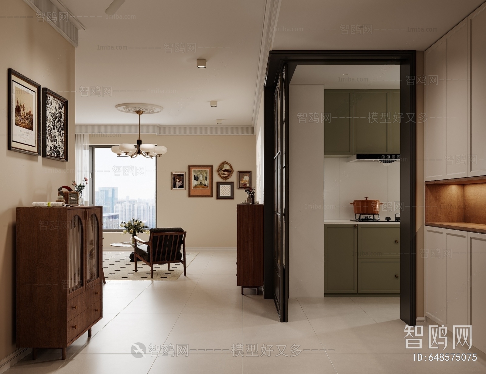 French Style Hallway