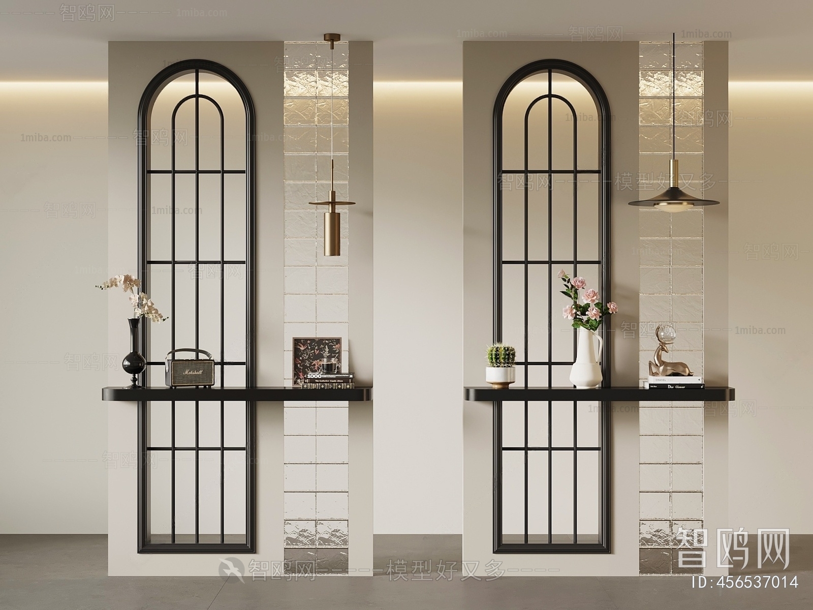 French Style Glass Screen Partition
