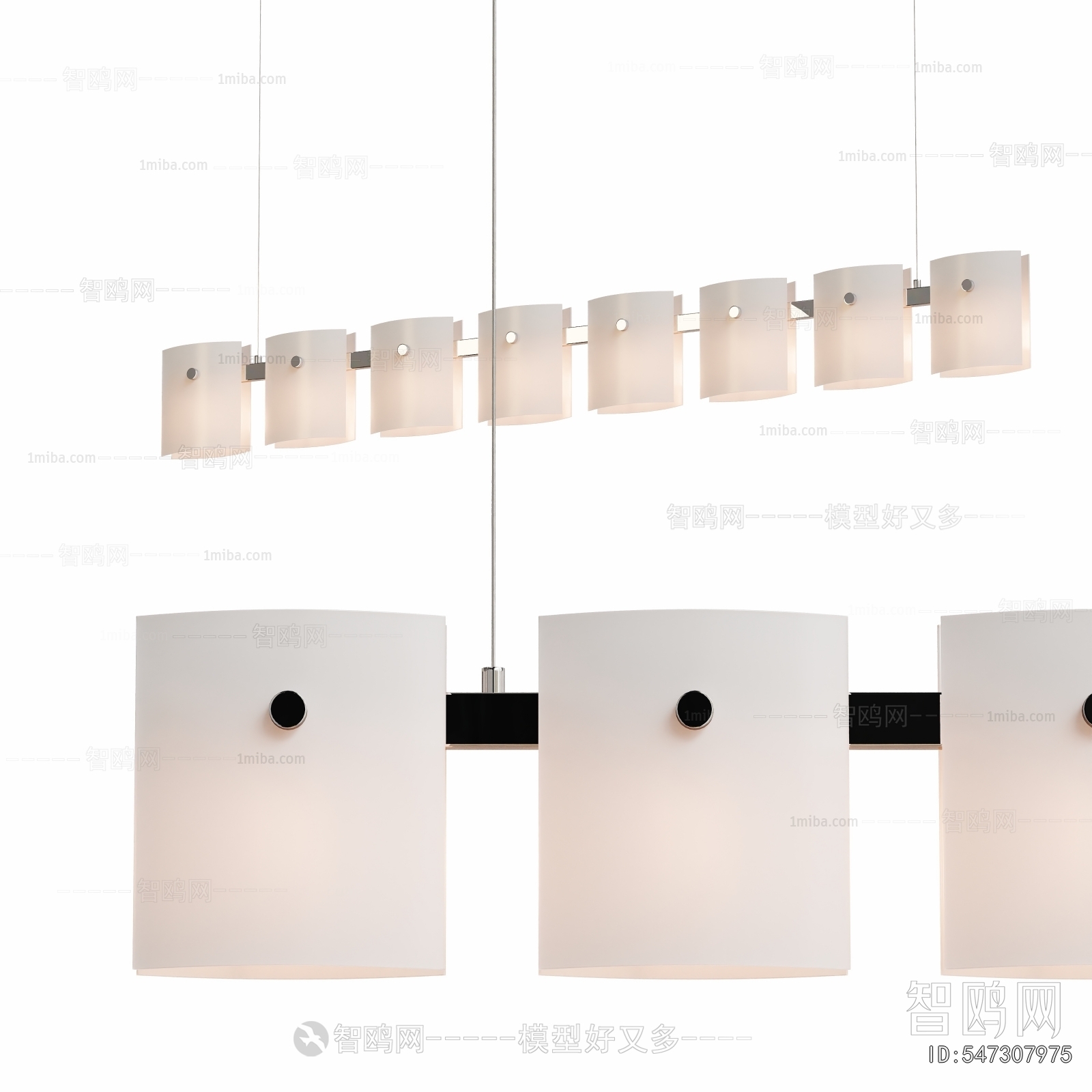 Modern Long Chandelier