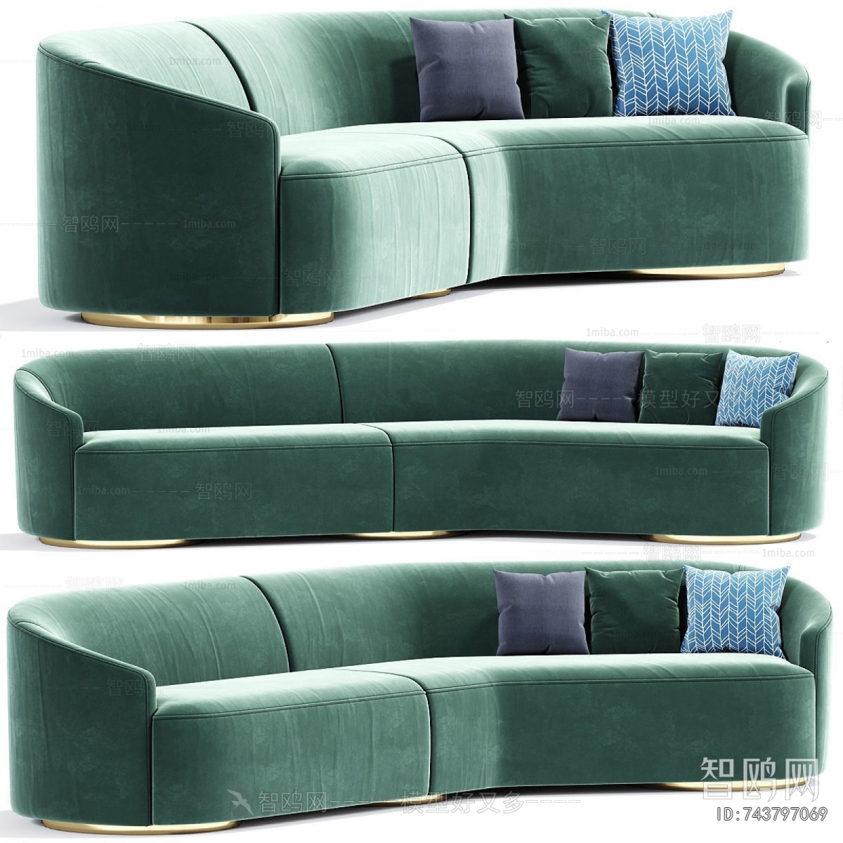 Modern Curved Sofa