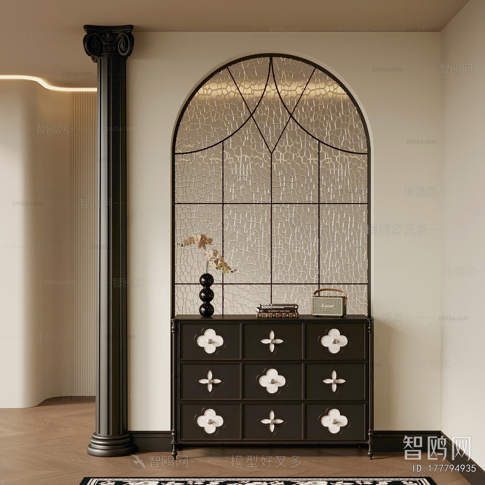 French Style Hallway