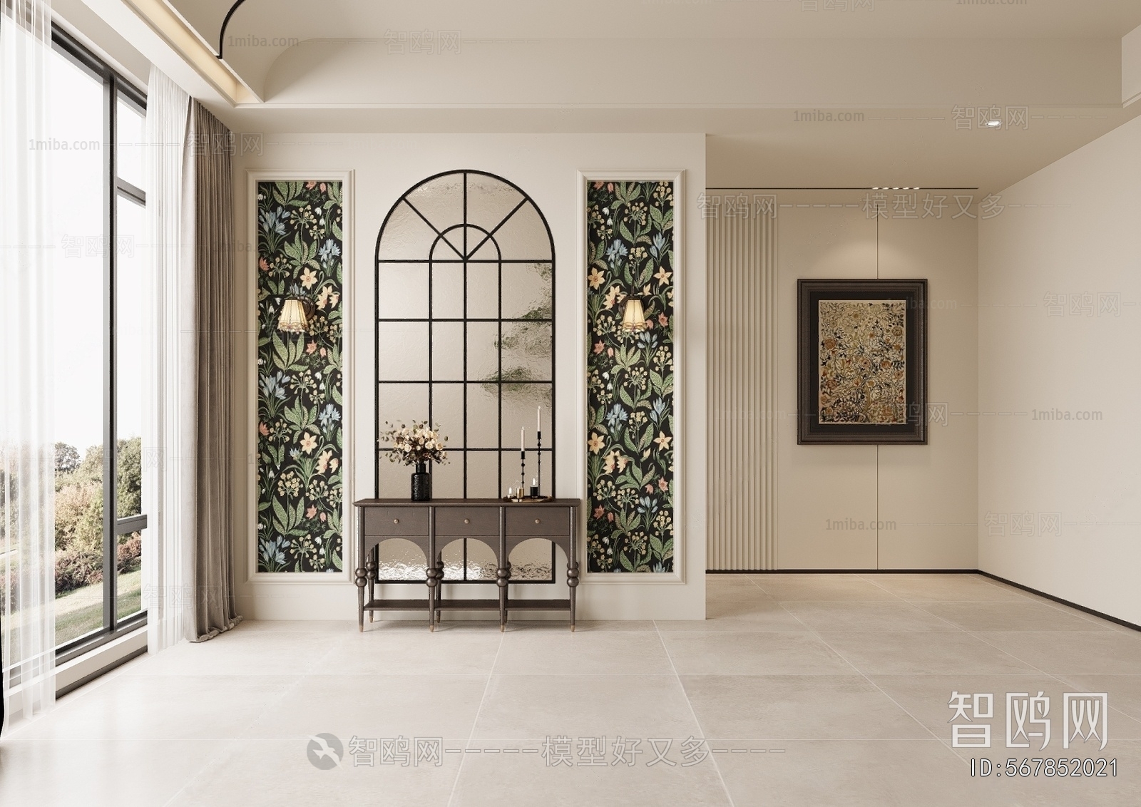 French Style Hallway