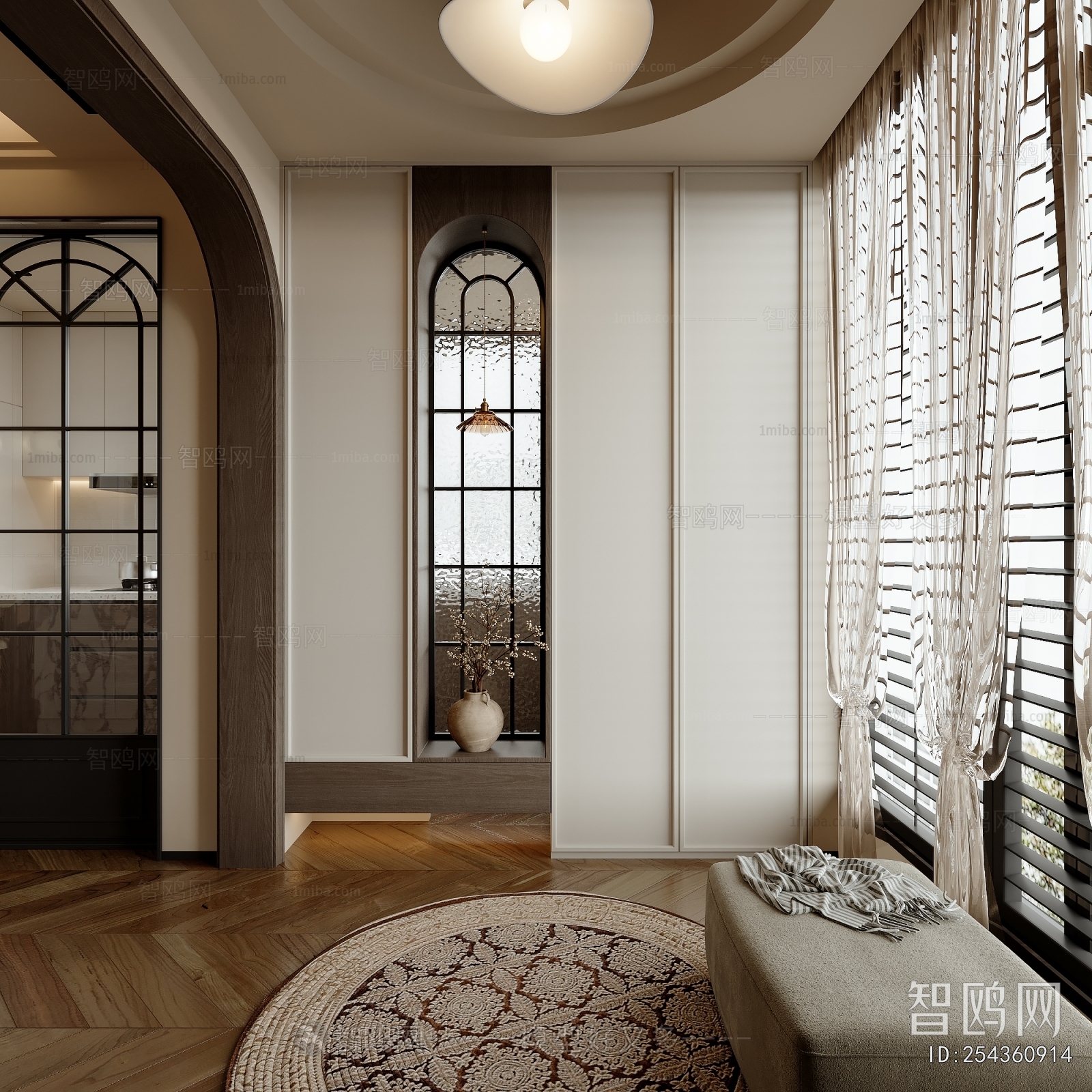 French Style Hallway