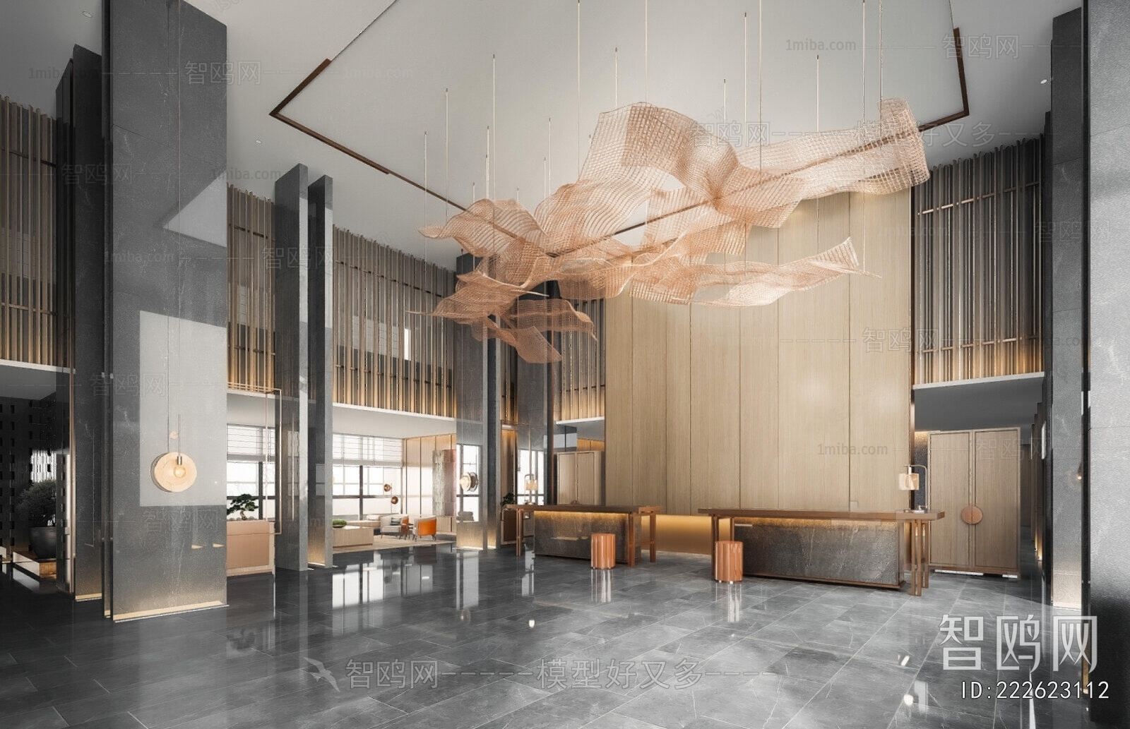 New Chinese Style Lobby Hall