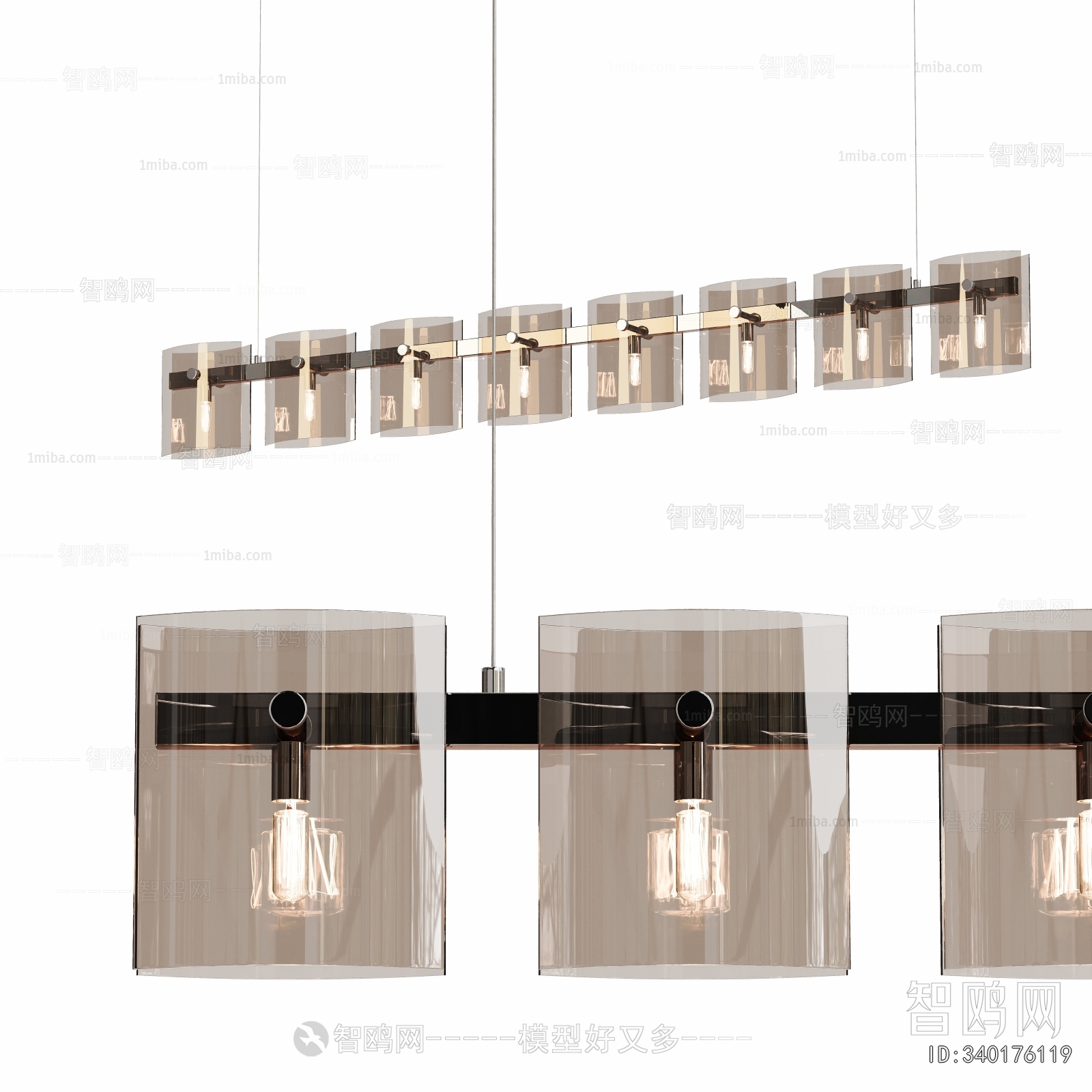 Modern Long Chandelier