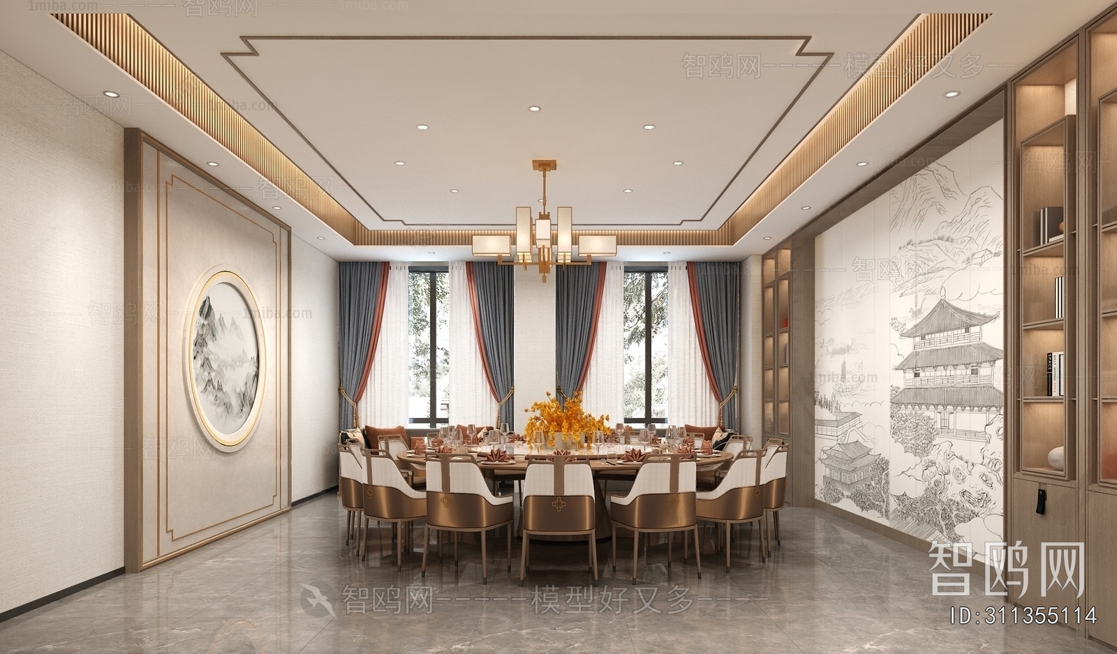 New Chinese Style Restaurant Box