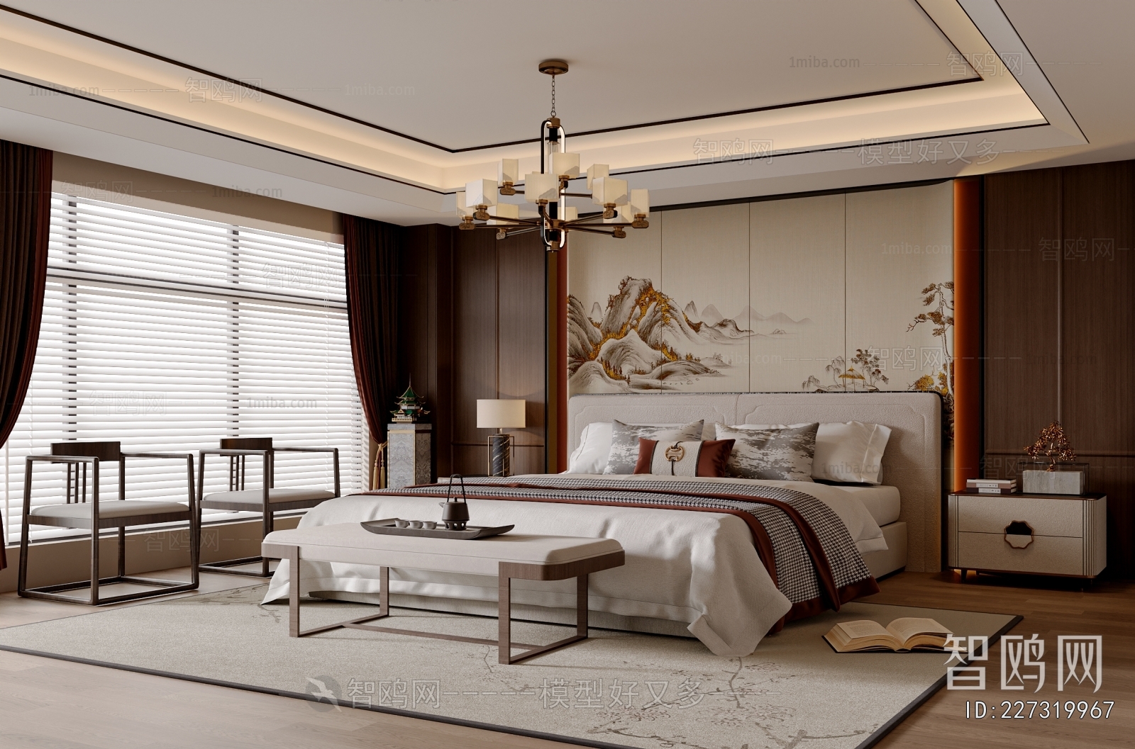 New Chinese Style Bedroom