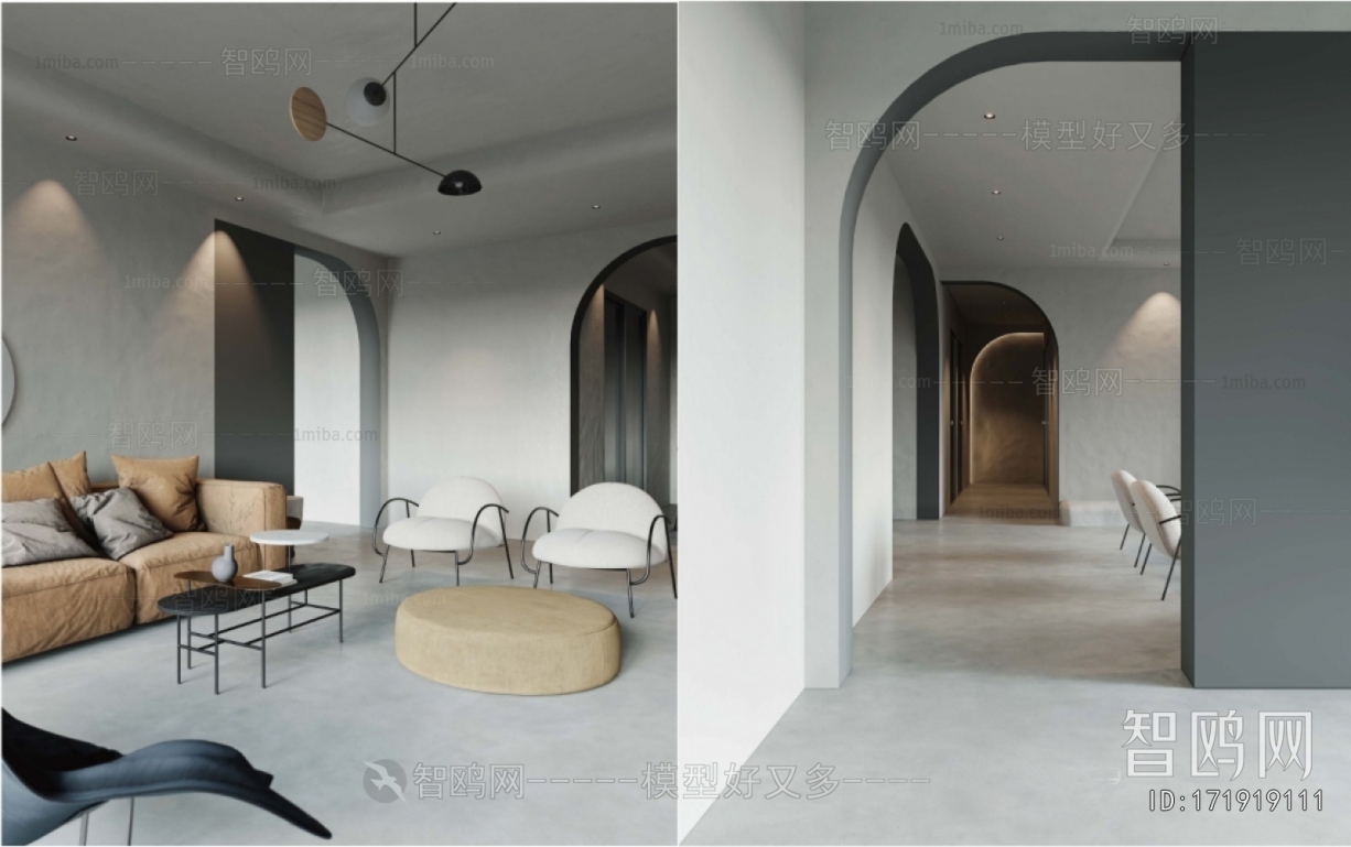 Wabi-sabi Style A Living Room