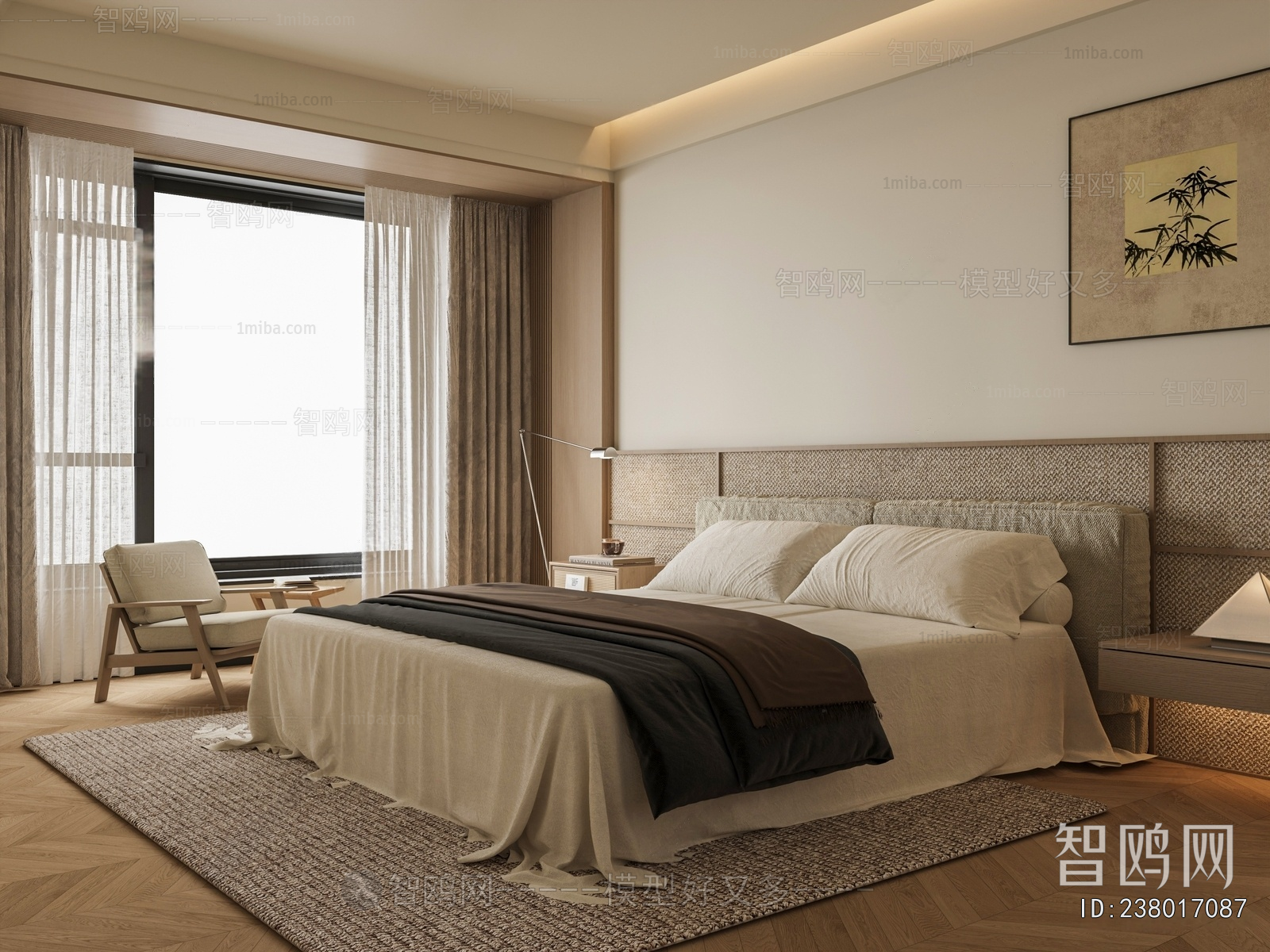 New Chinese Style Bedroom