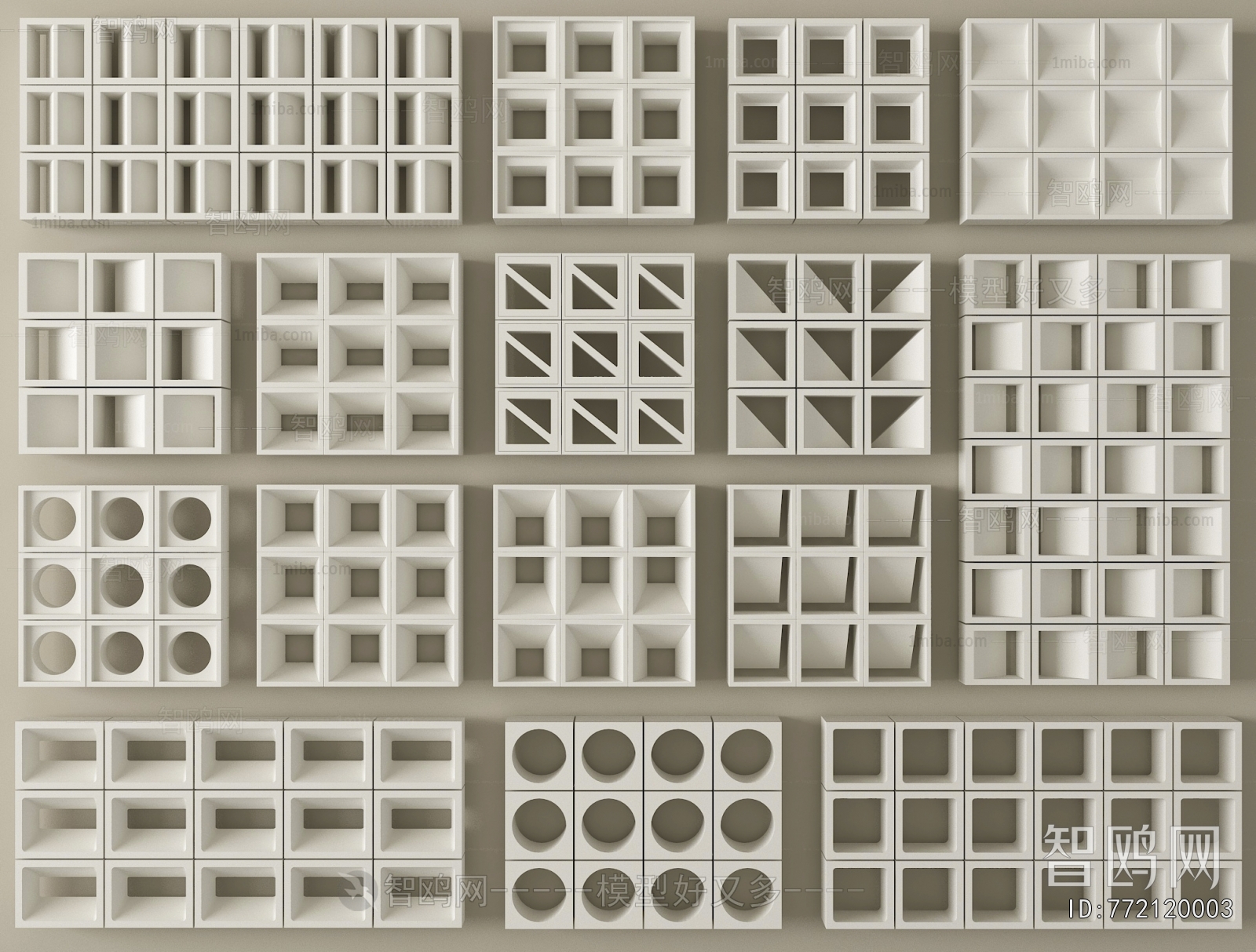 Modern Cement Brick Screen Partition