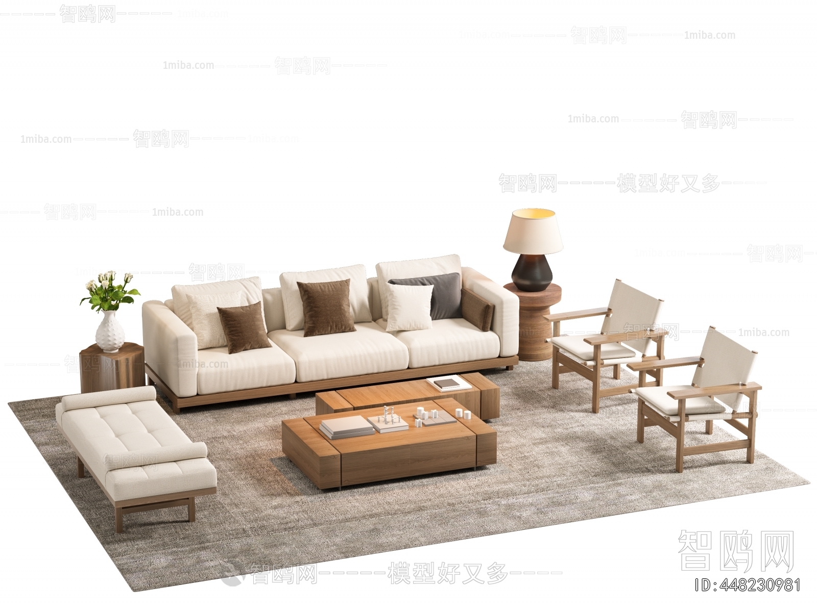 New Chinese Style Sofa Combination