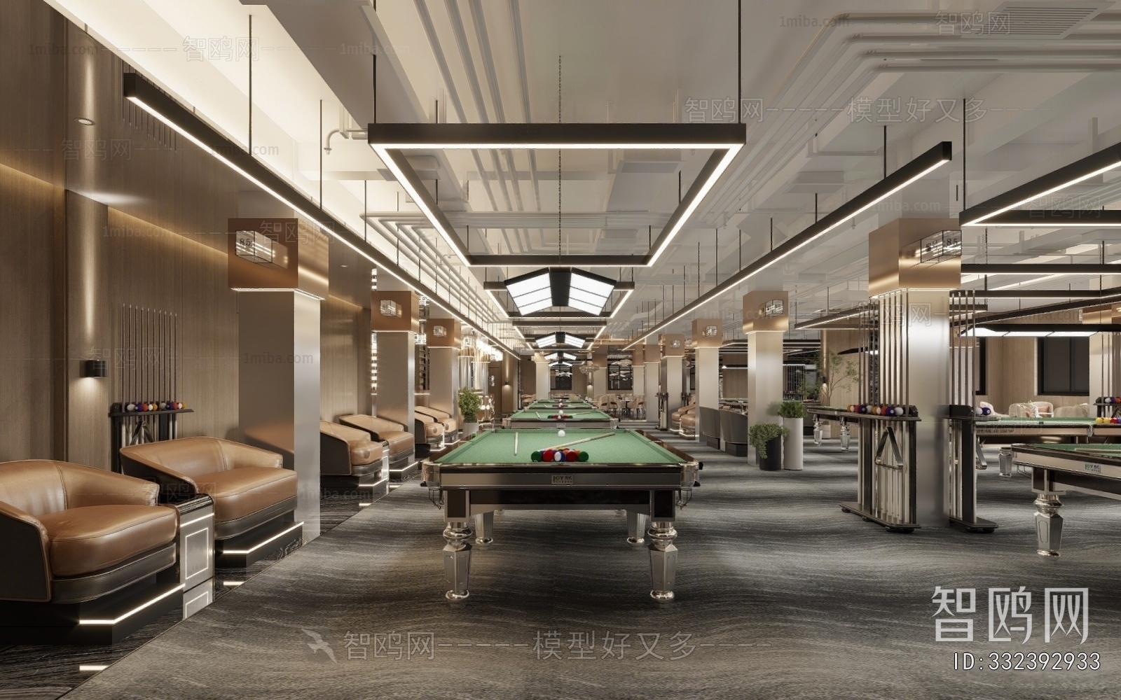 Modern Billiard Room