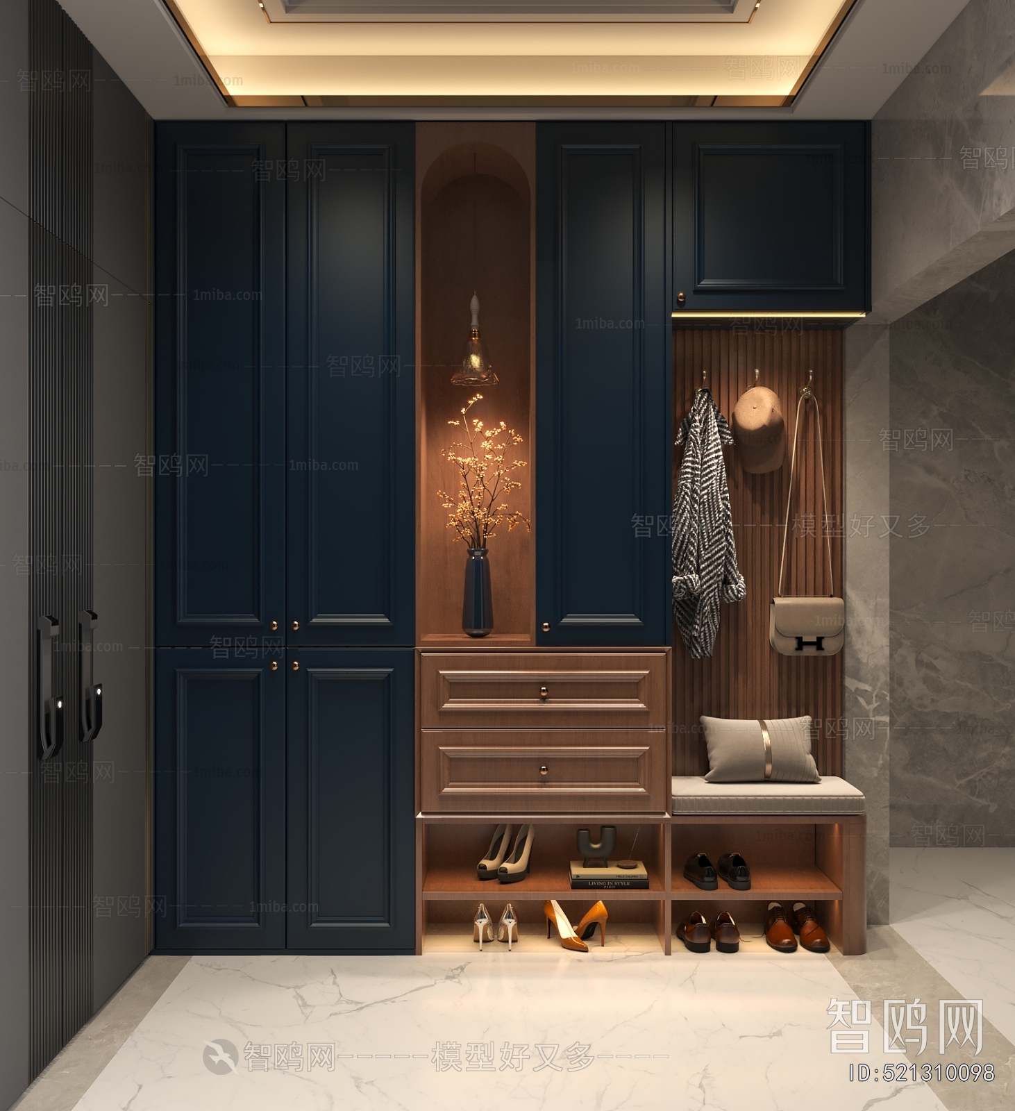 French Style Shoe Cabinet