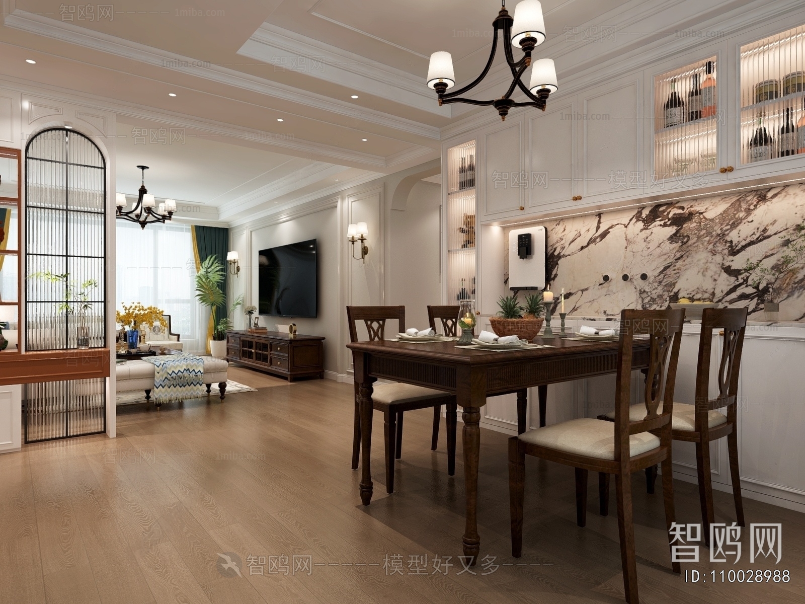 American Style A Living Room