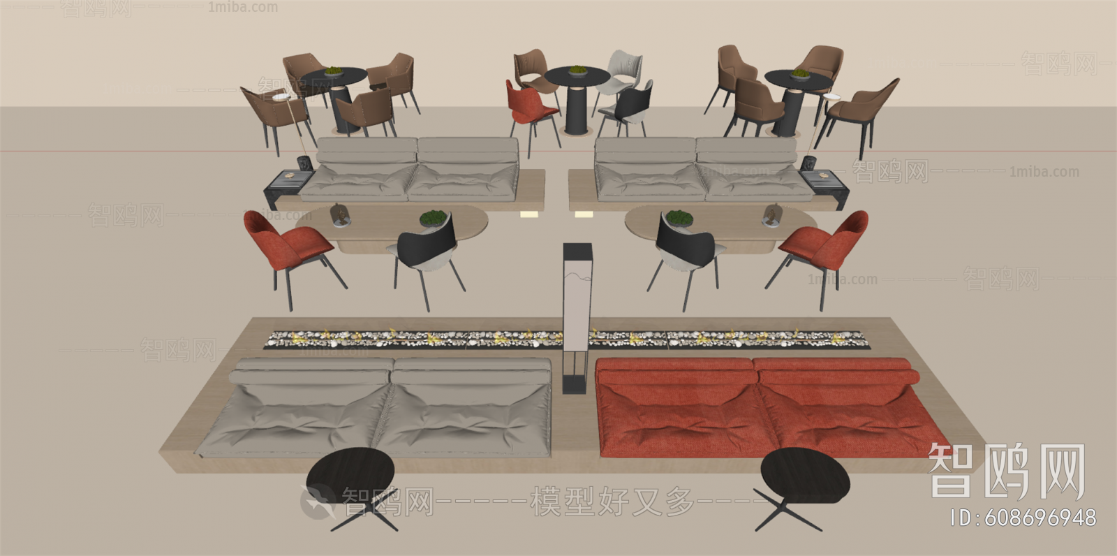 Modern Card Seat Sofa