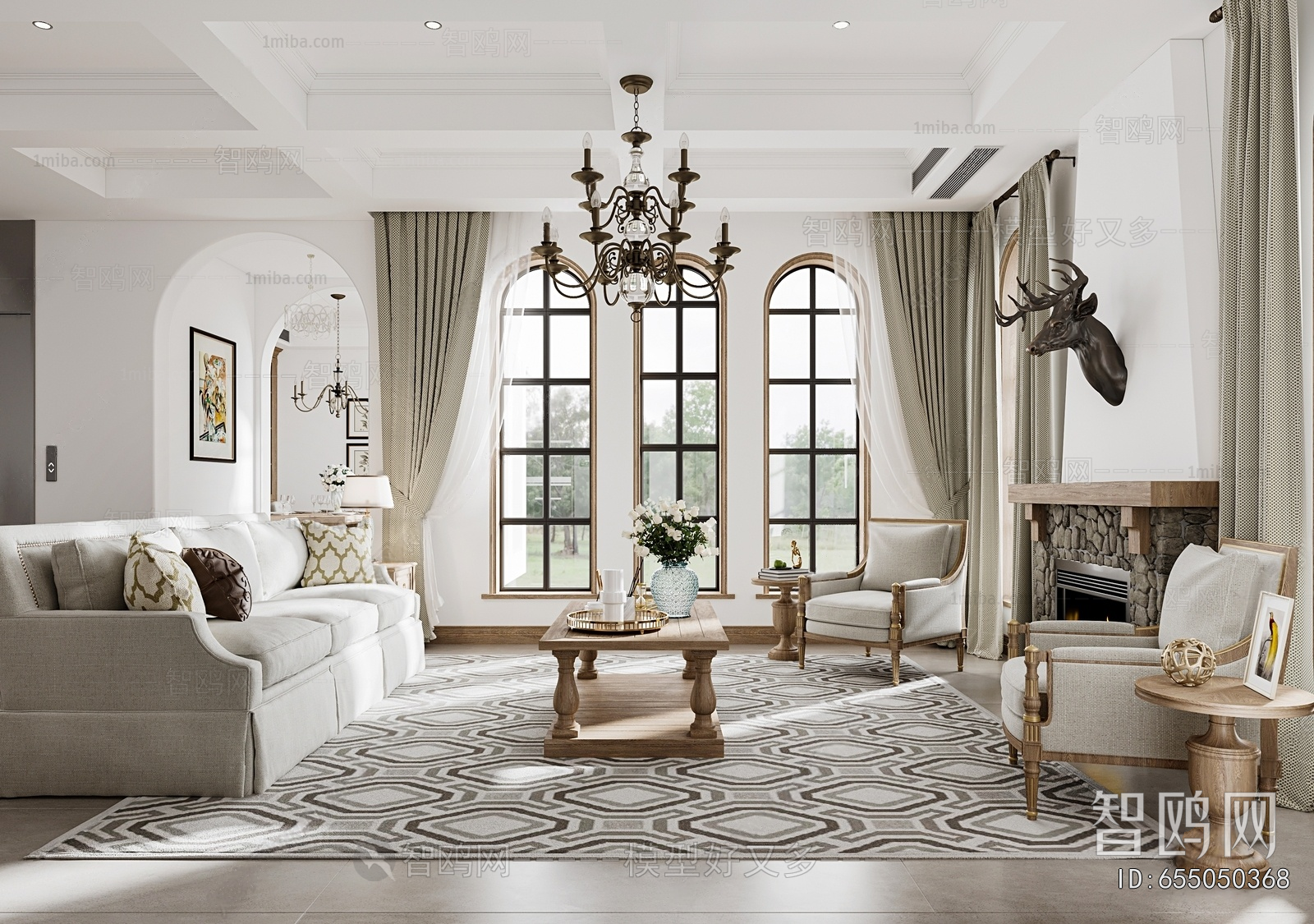 American Style A Living Room