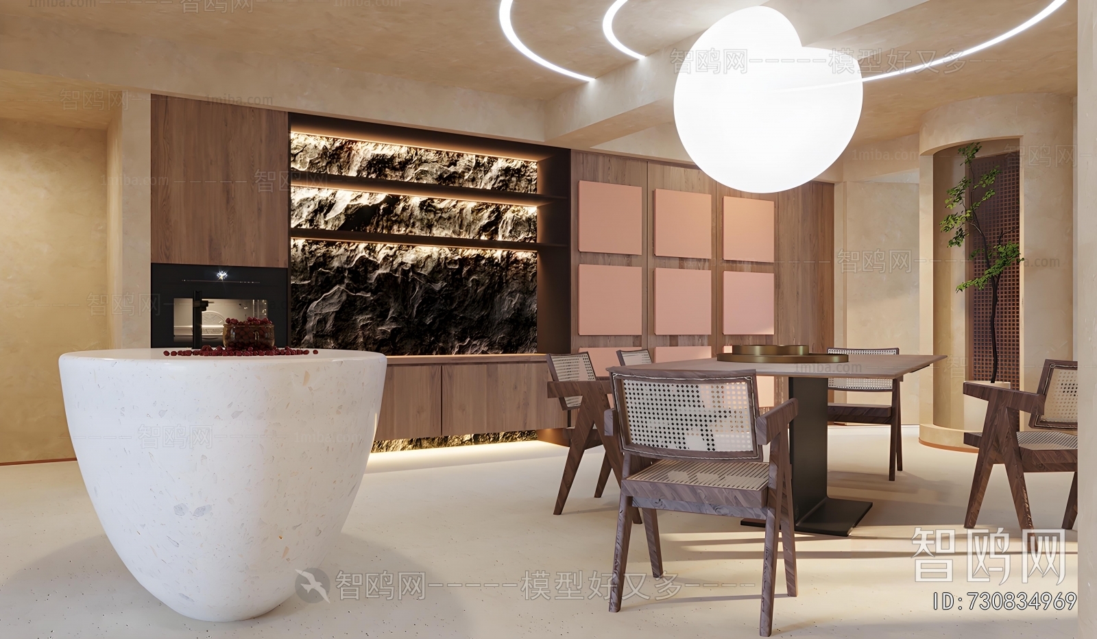 Wabi-sabi Style A Living Room