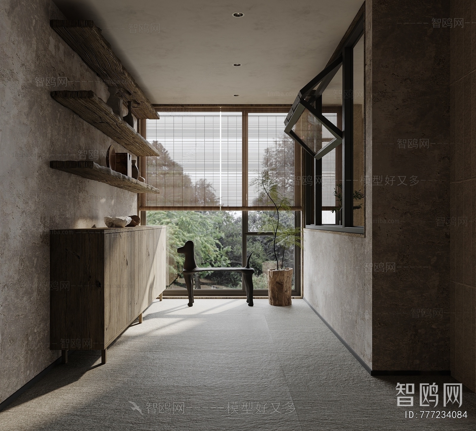 Wabi-sabi Style Hallway