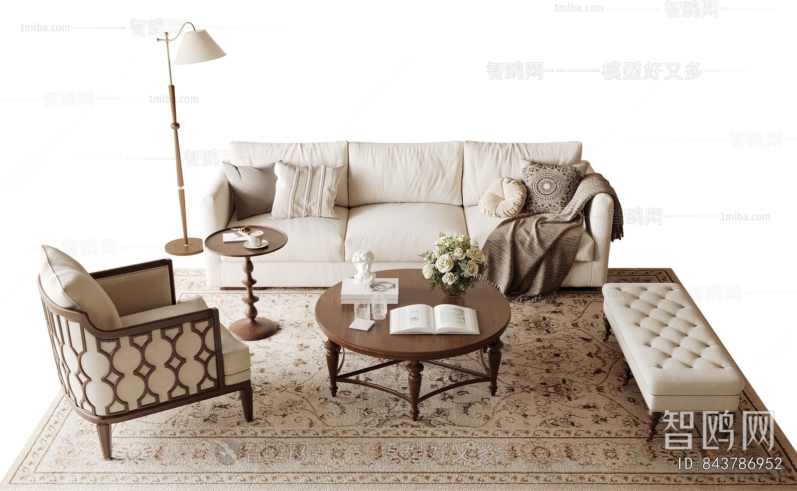 French Style Sofa Combination