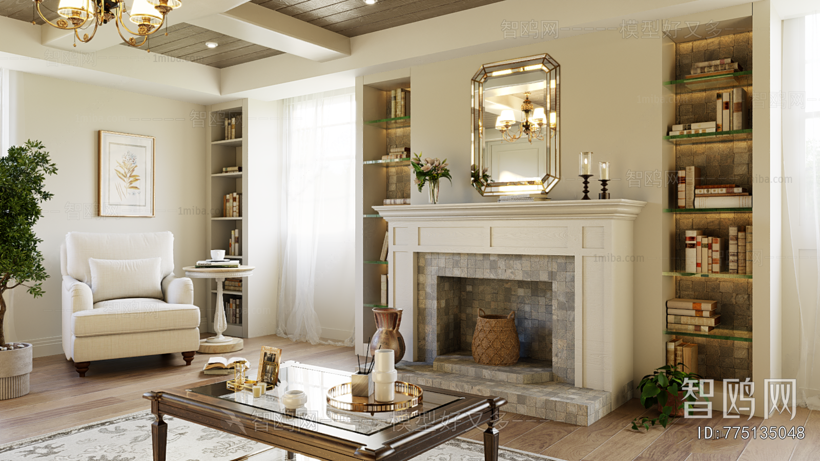 American Style A Living Room