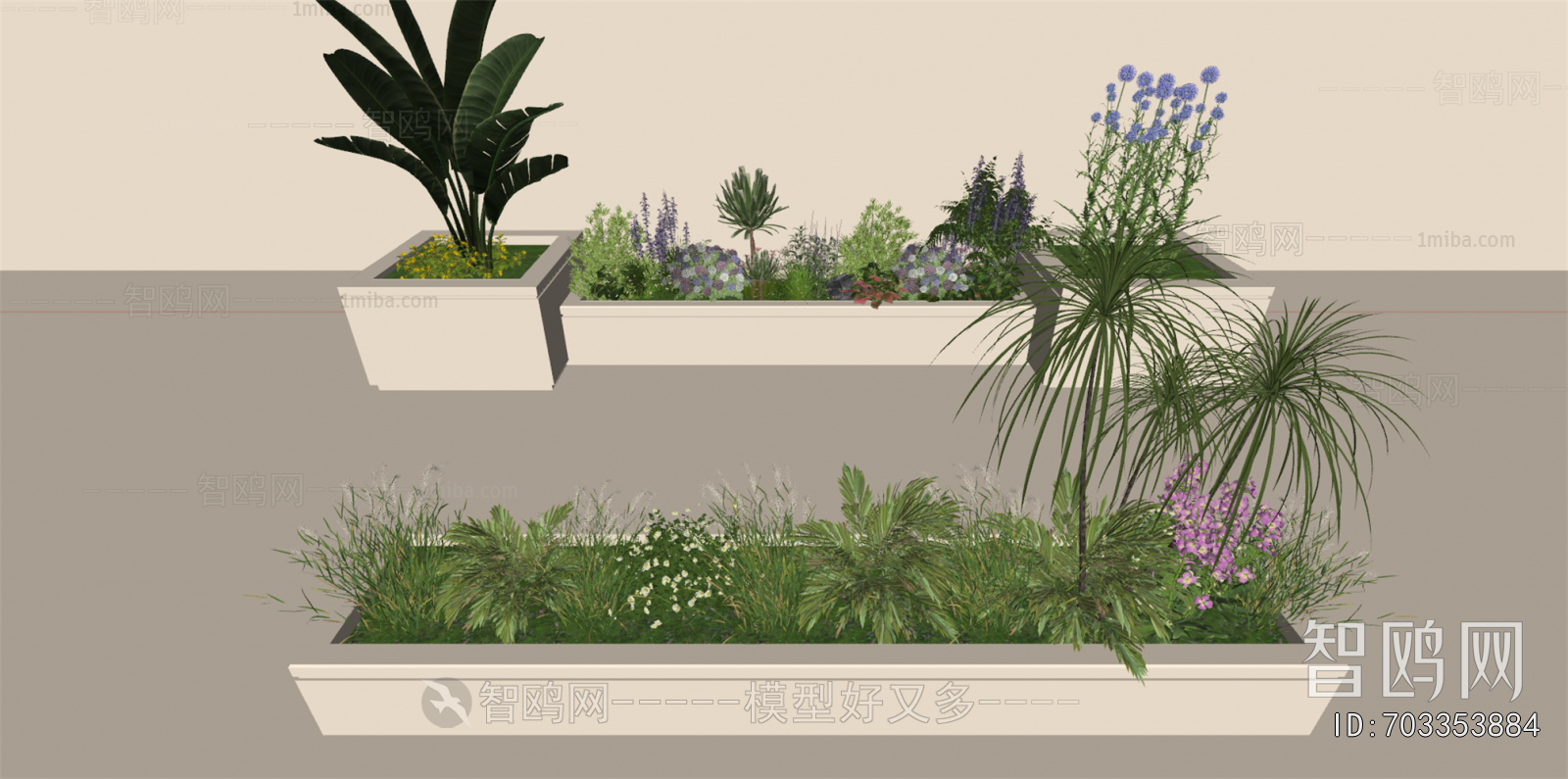 Modern Flower Bed, Flower Bowl, Flower Box